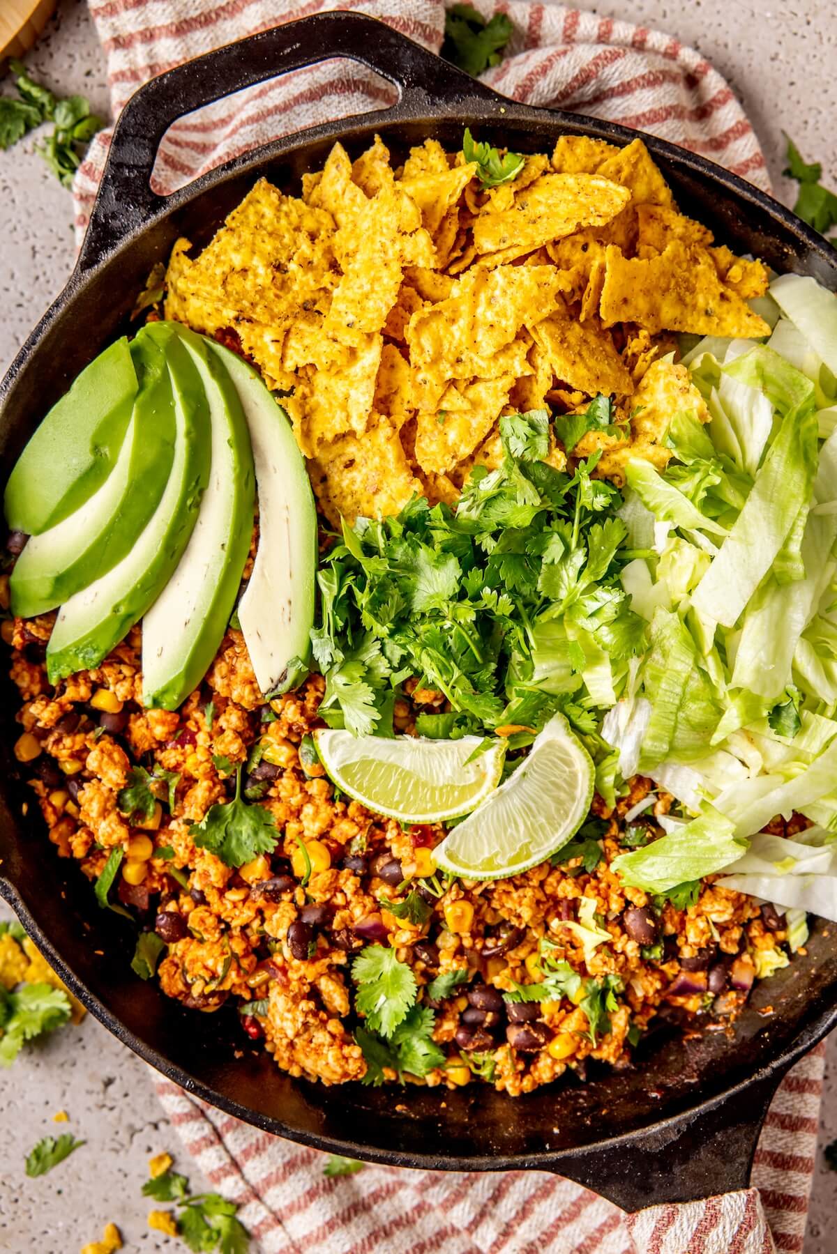 Ground Chicken Taco Skillet - Olivia Adriance