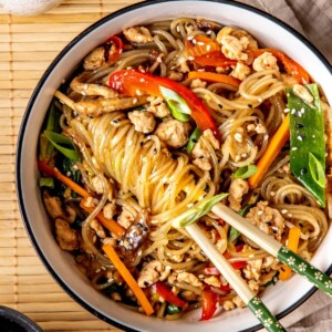 Korean Glass Noodle Stir Fry Japchae - Olivia Adriance