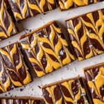 No Bake Peanut Butter Cookie Dough Bars with Chocolate Ganache - Olivia Adriance