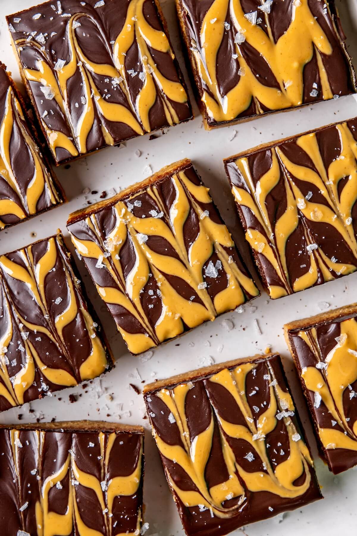 No Bake Peanut Butter Cookie Dough Bars with Chocolate Ganache - Olivia Adriance