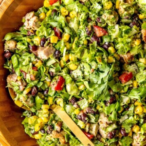 Southwestern Micro-Chopped Salad with Cilantro Lime Dressing - Olivia Adriance