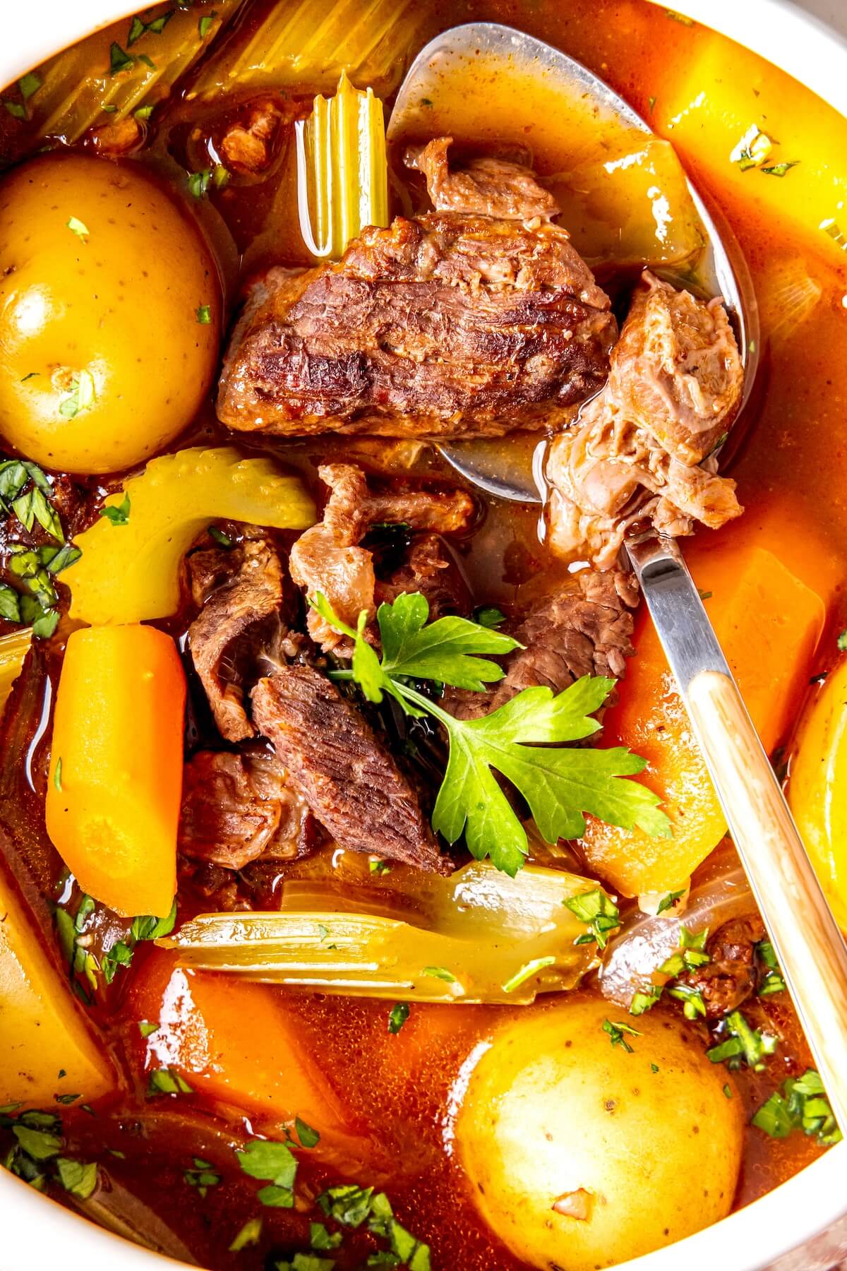 Cozy Classic Healthy Beef Stew - Olivia Adriance