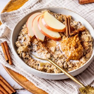 Cinnamon Apple Quinoa Breakfast Porridge - Olivia Adriance