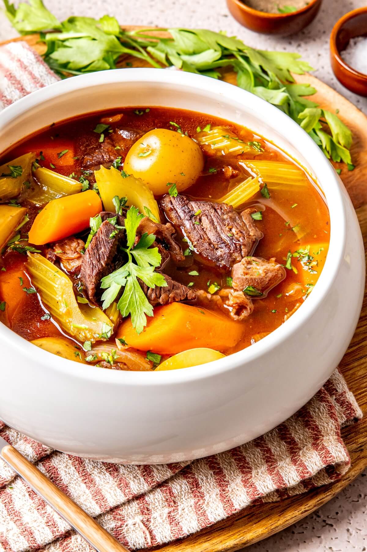 Cozy Classic Healthy Beef Stew - Olivia Adriance