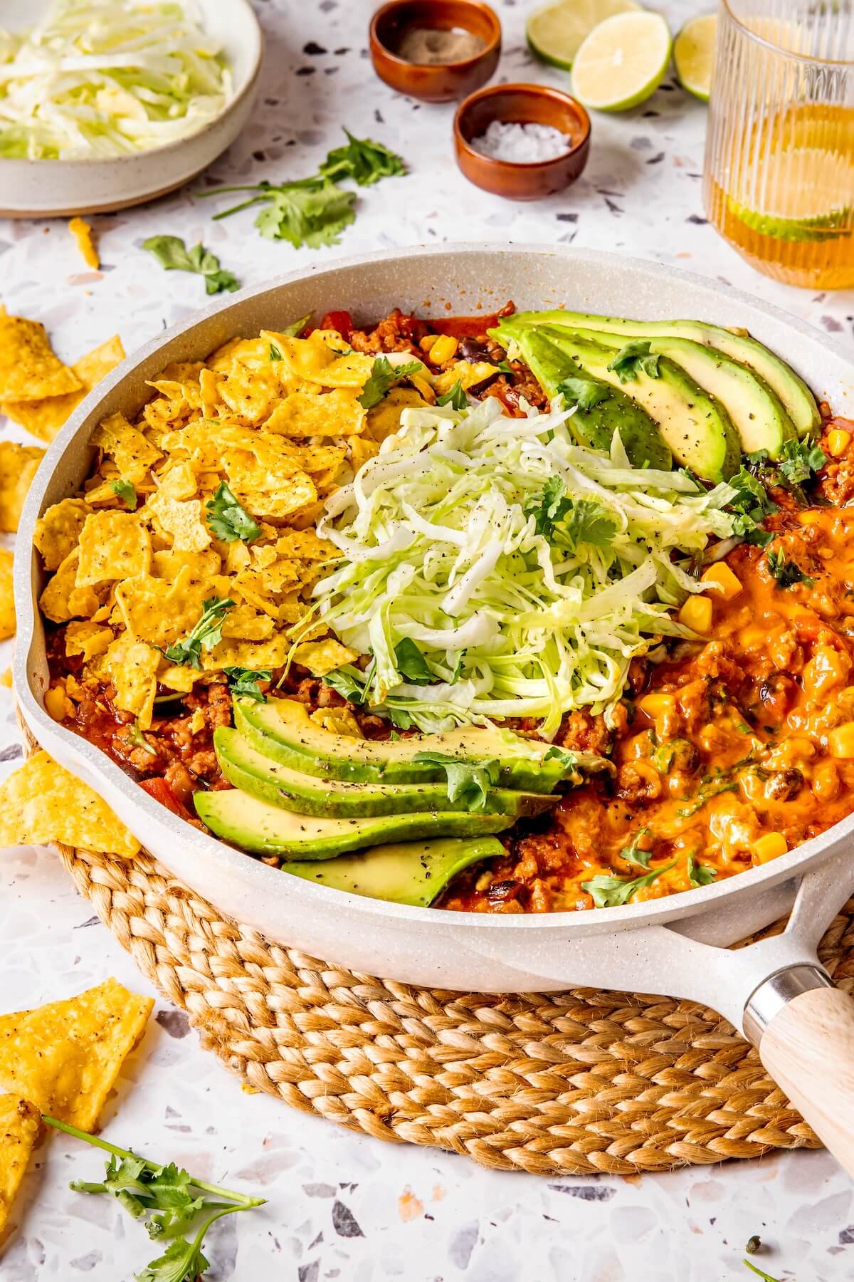 Ground Beef Taco Skillet - Olivia Adriance