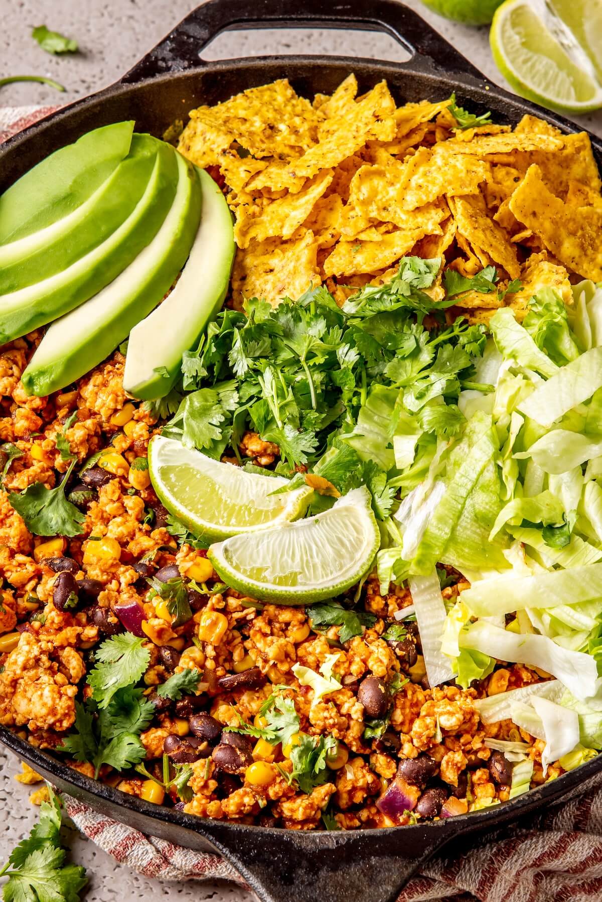 Ground Chicken Taco Skillet - Olivia Adriance