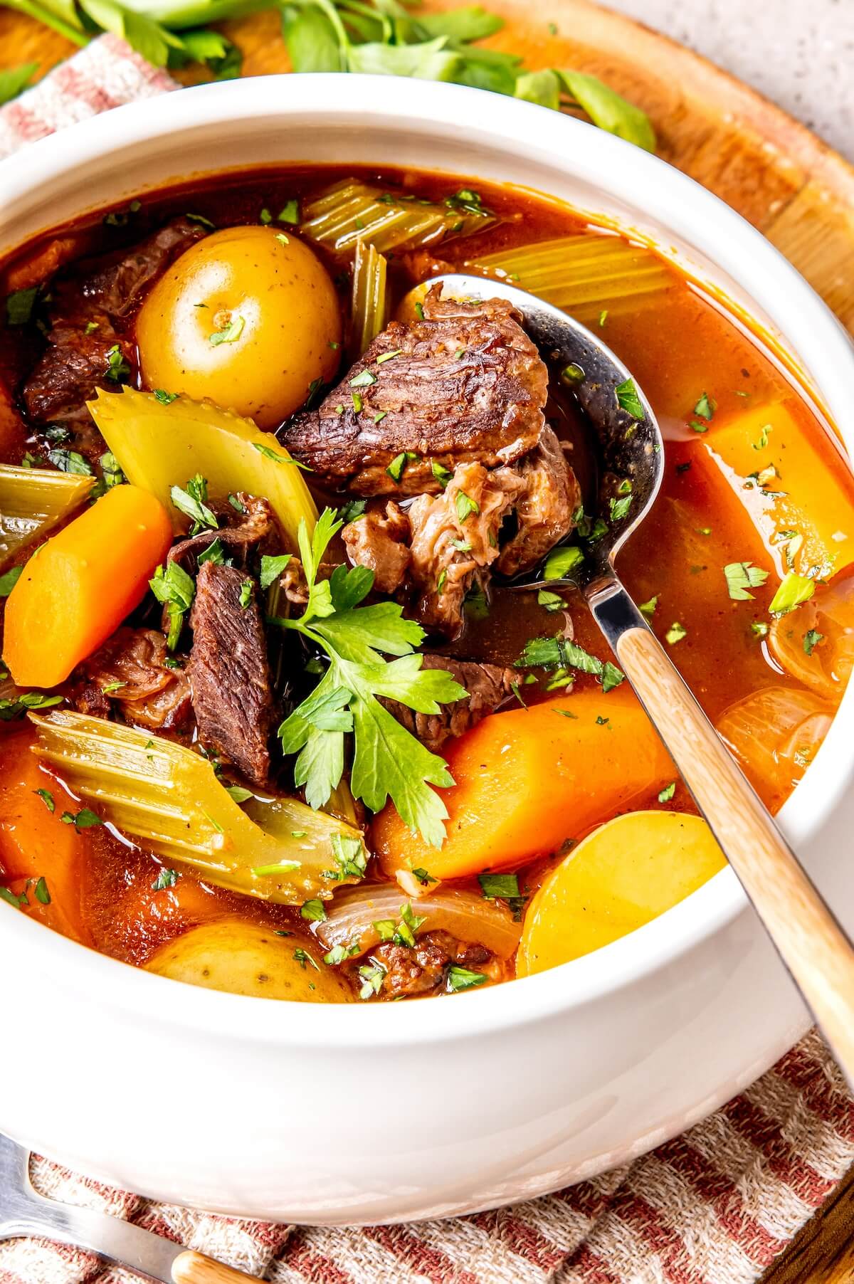 Cozy Classic Healthy Beef Stew - Olivia Adriance