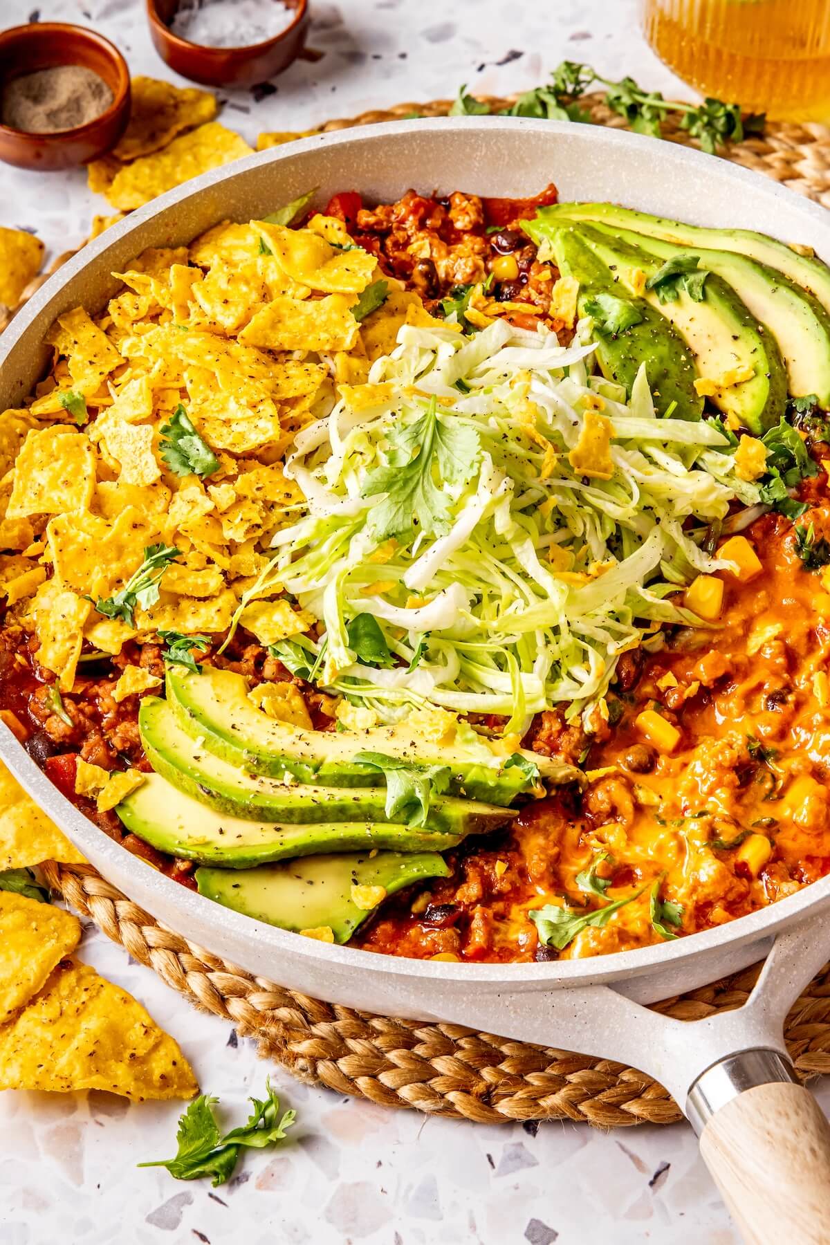 Ground Beef Taco Skillet - Olivia Adriance