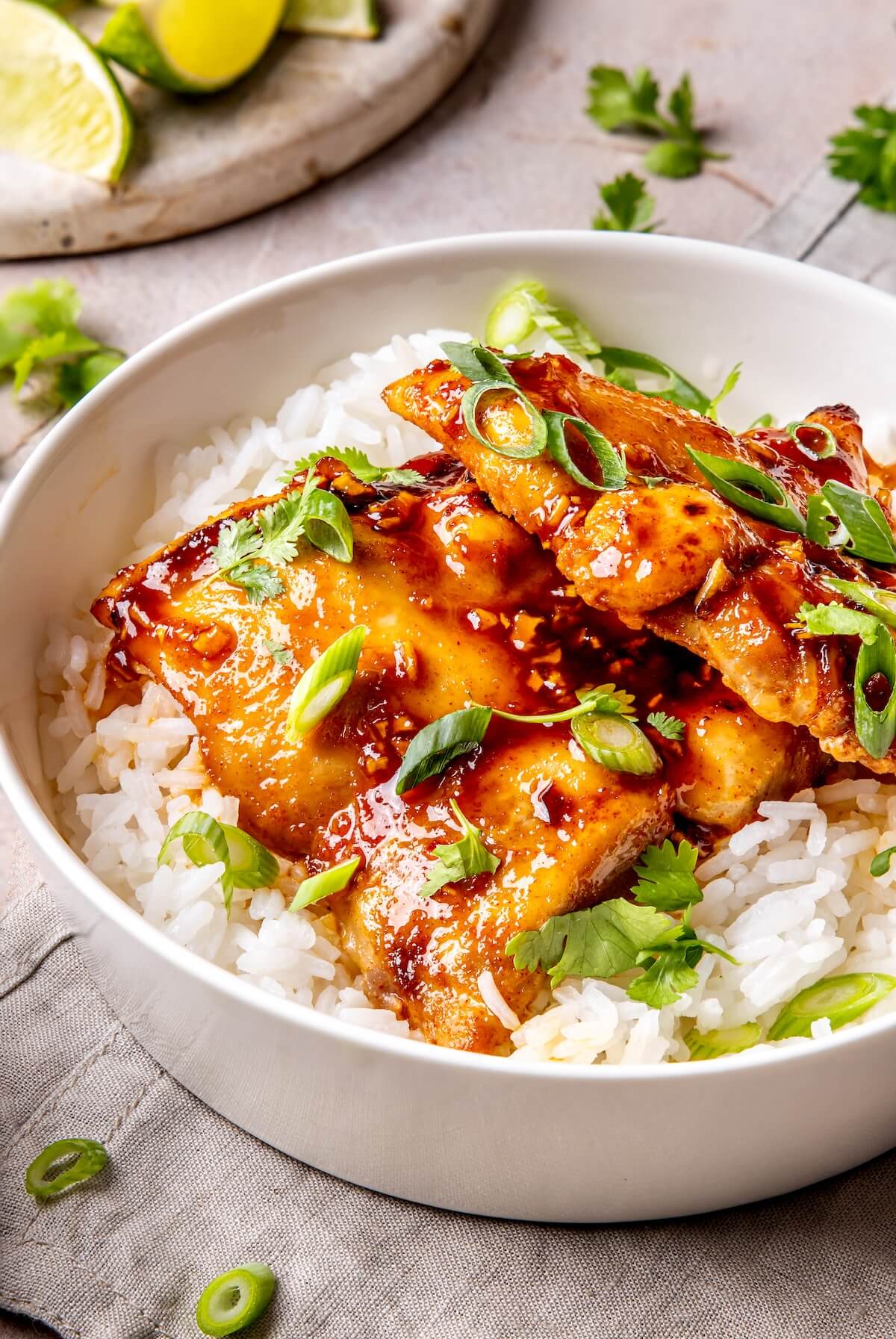 Sheet Pan Honey Garlic Chicken Thighs - Olivia Adriance