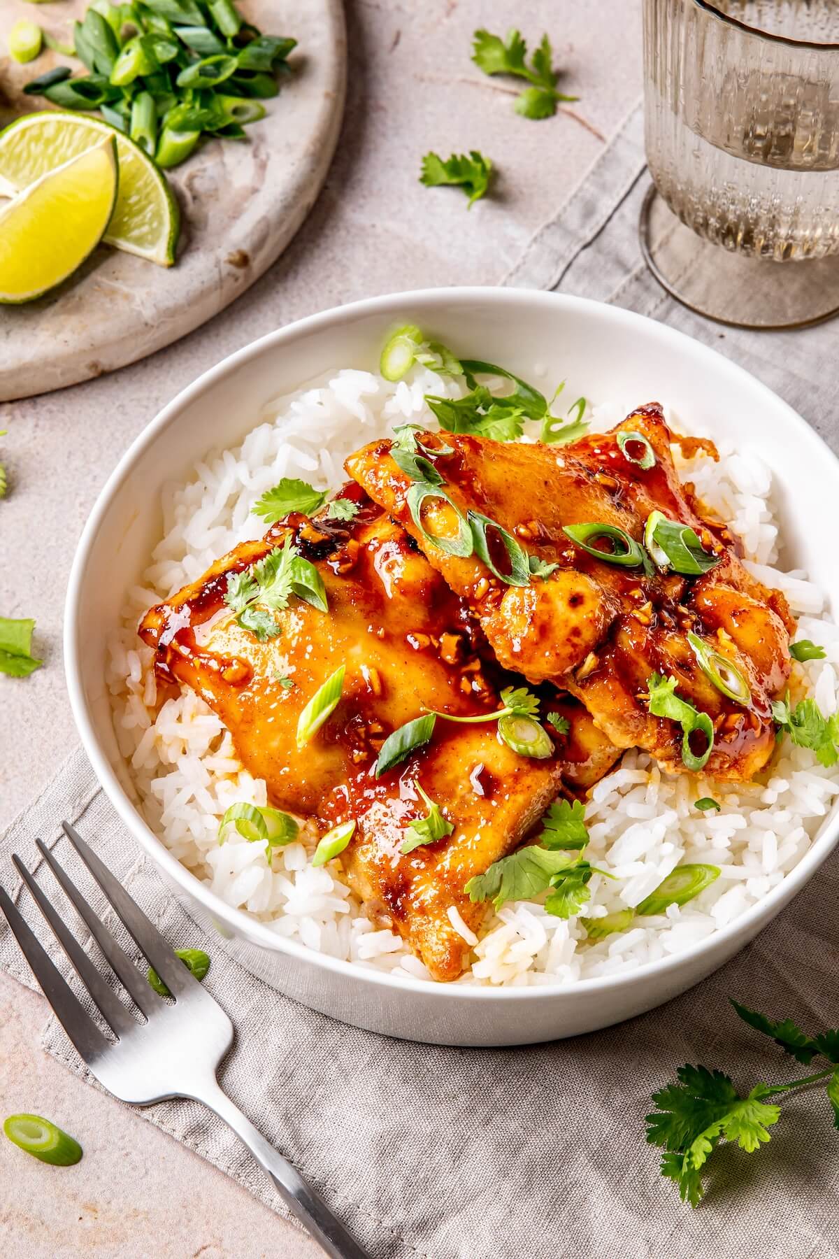 Sheet Pan Honey Garlic Chicken Thighs - Olivia Adriance