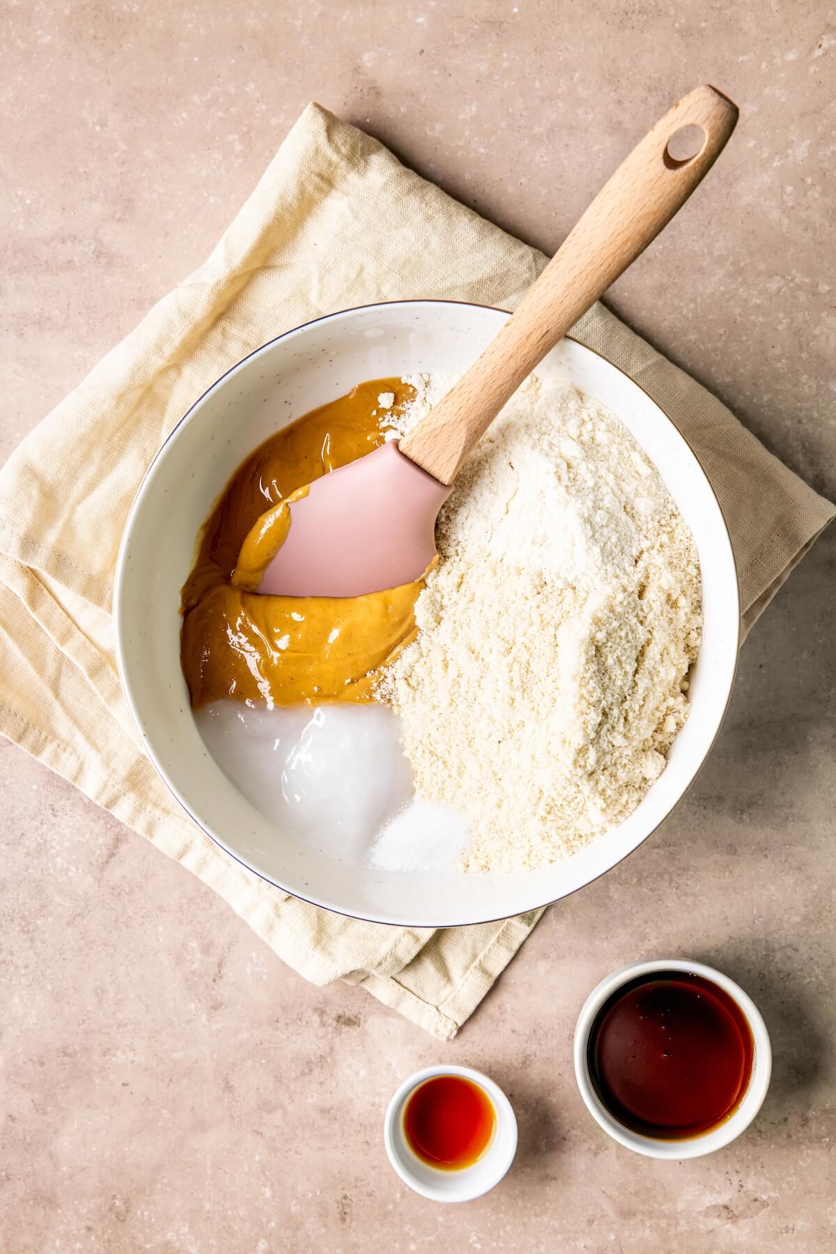 No Bake Peanut Butter Cookie Dough Bars with Chocolate Ganache Step 1 - Olivia Adriance