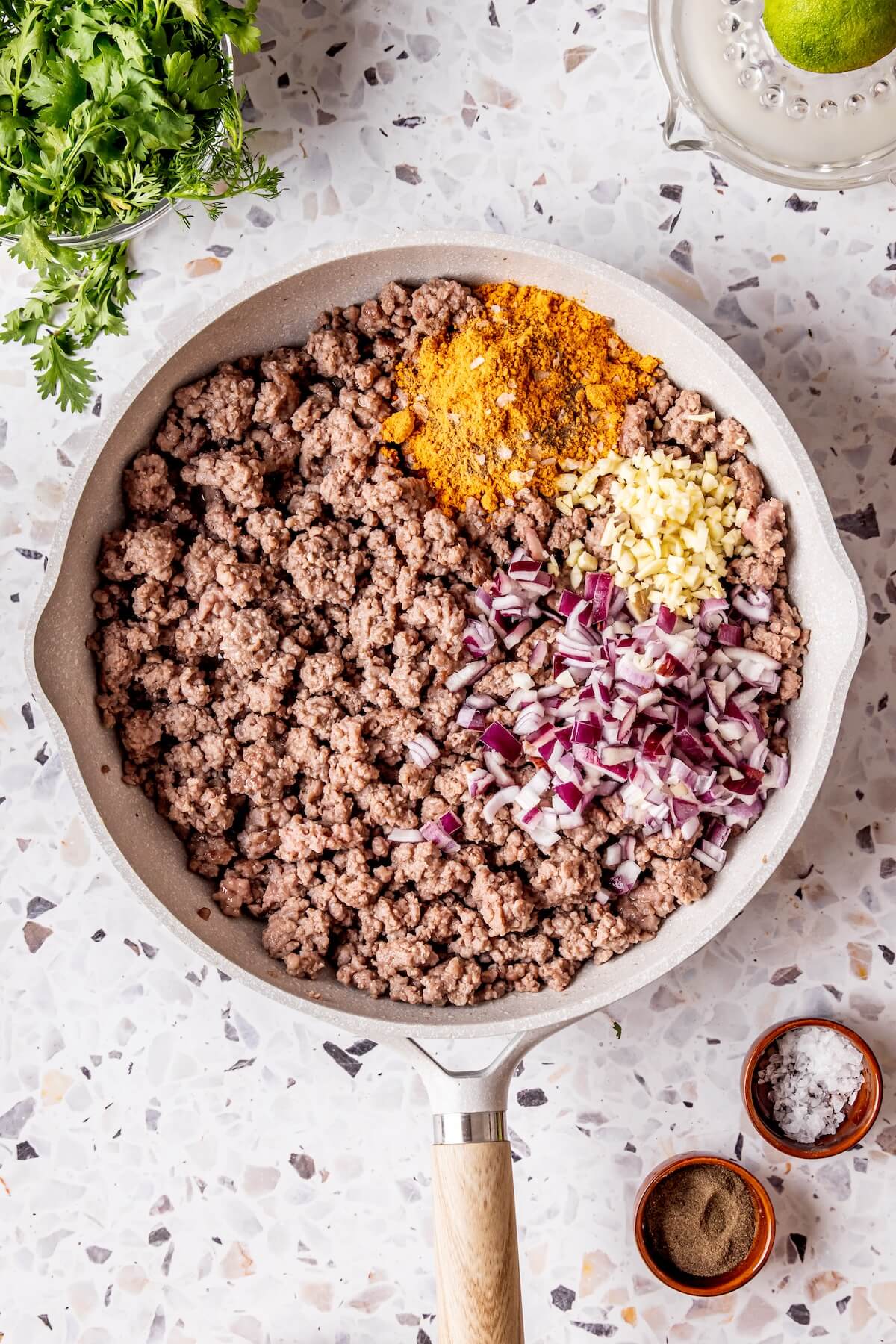 Ground Beef Taco Skillet Step 2 - Olivia Adriance