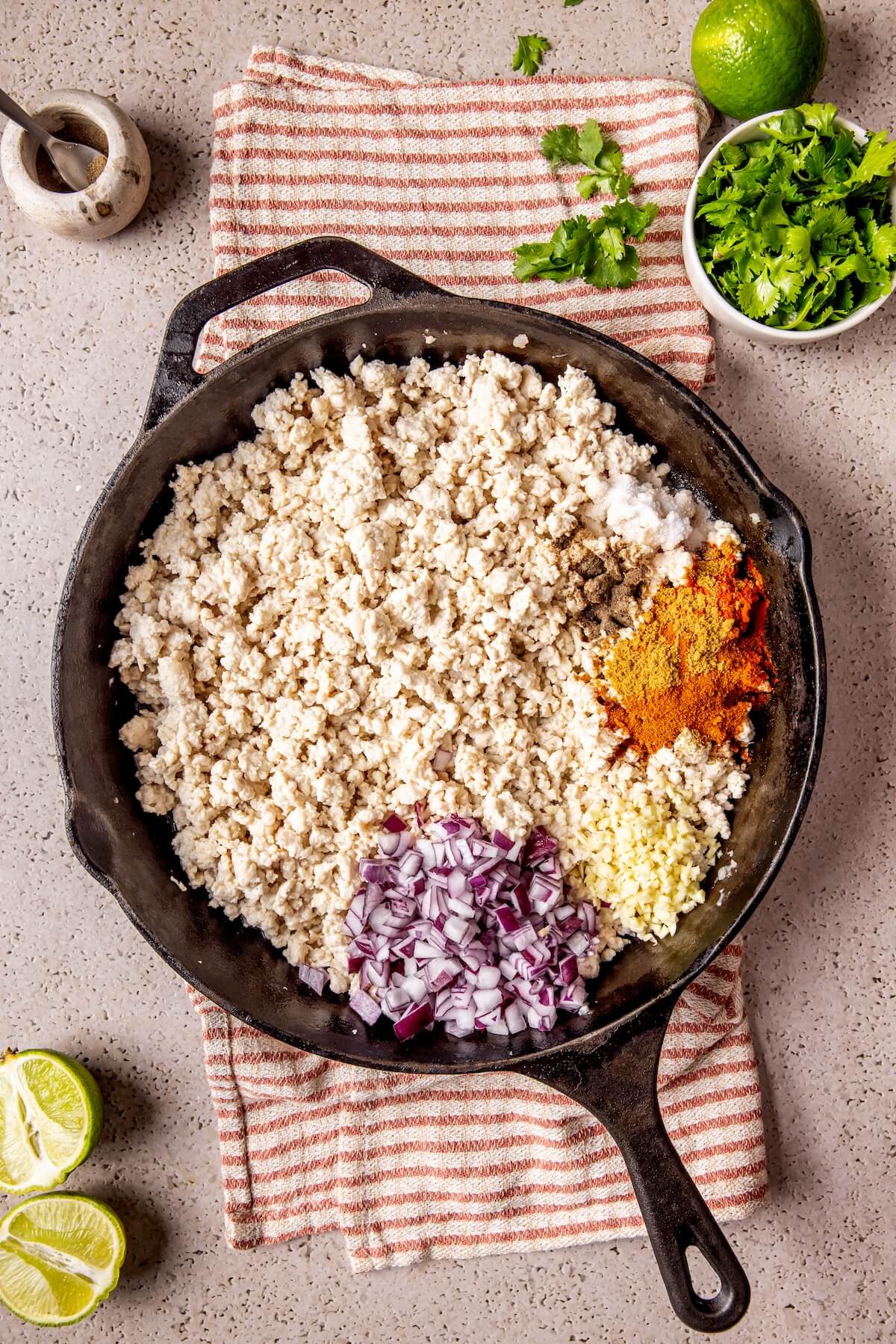 Ground Chicken Taco Skillet Step 2 - Olivia Adriance