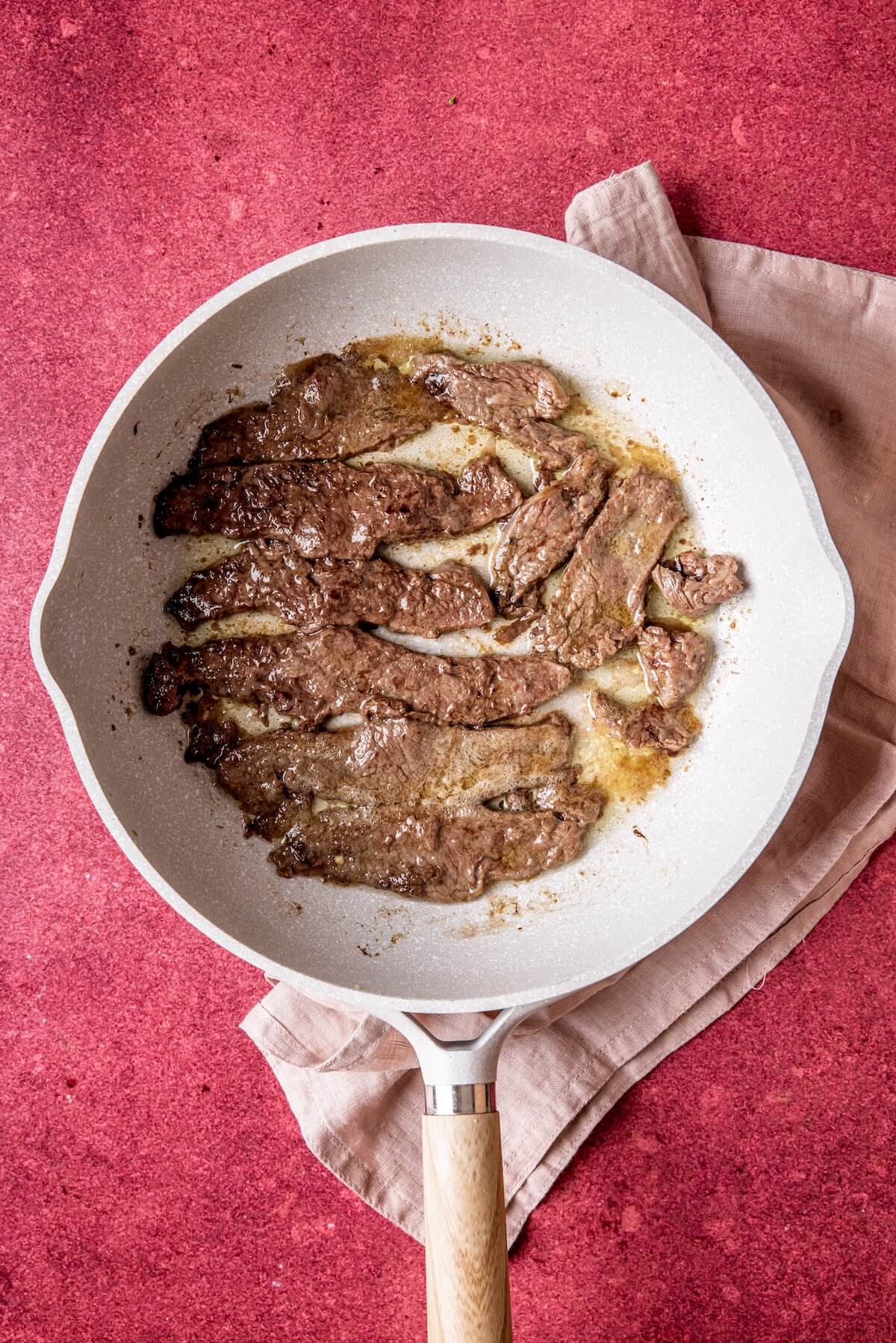 Saucy Skirt Steak Stir Fry Step 2 - Olivia Adriance