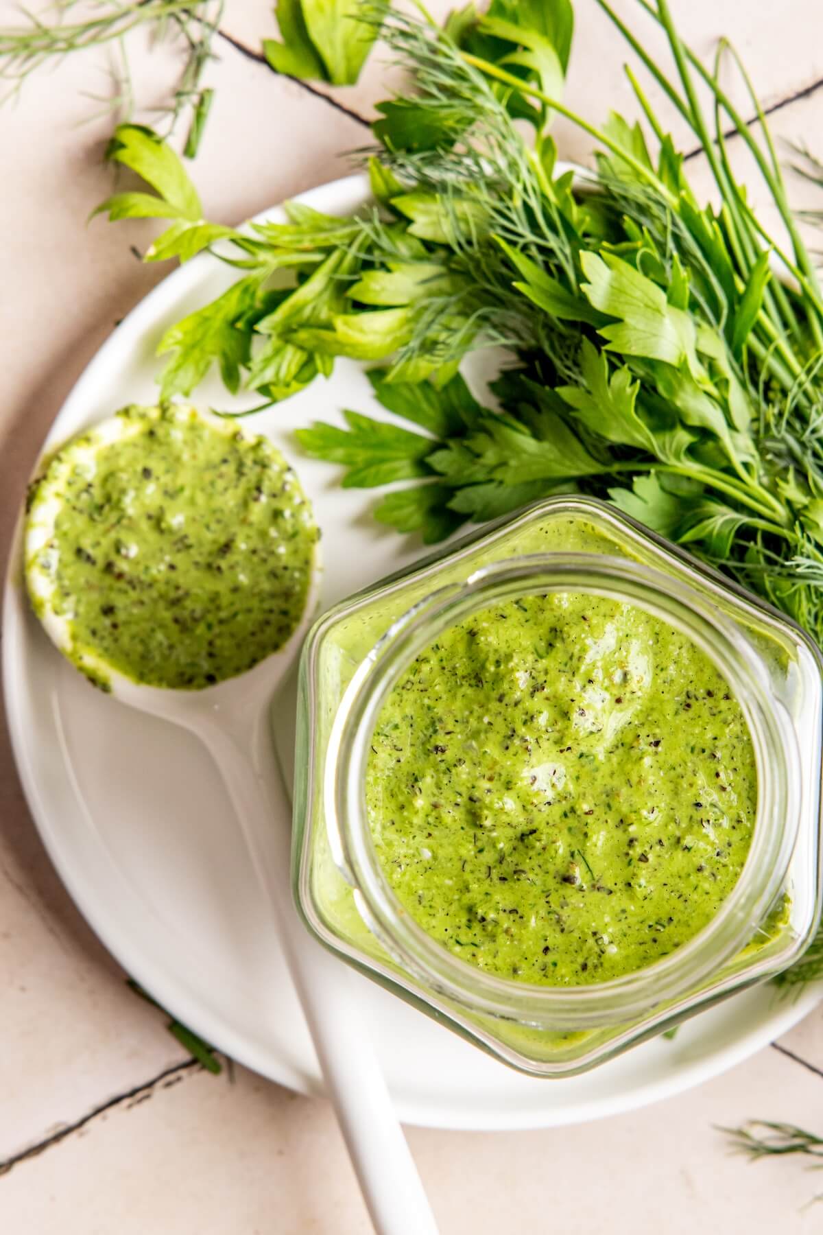 Green Goddess Ranch Dressing - Olivia Adriance