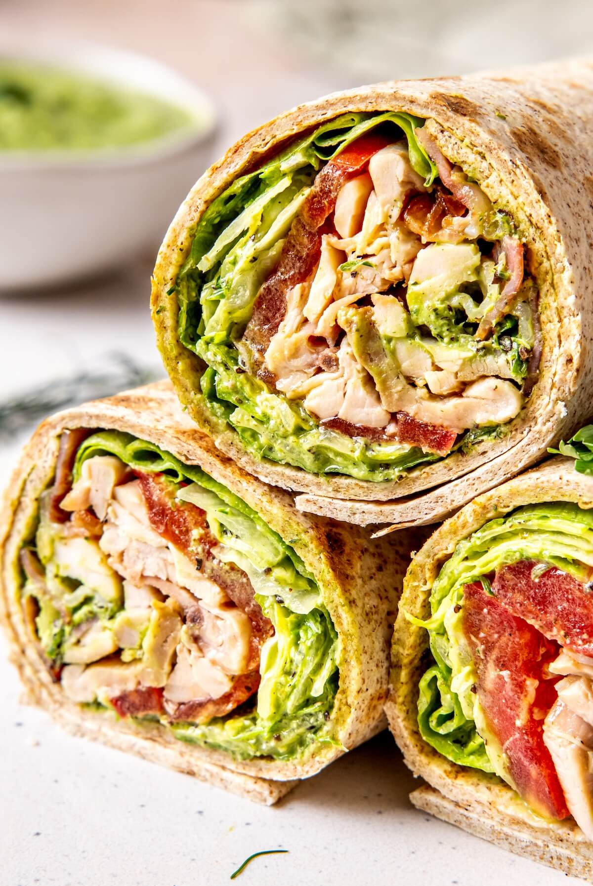 Chicken Bacon Ranch Wraps - Olivia Adriance