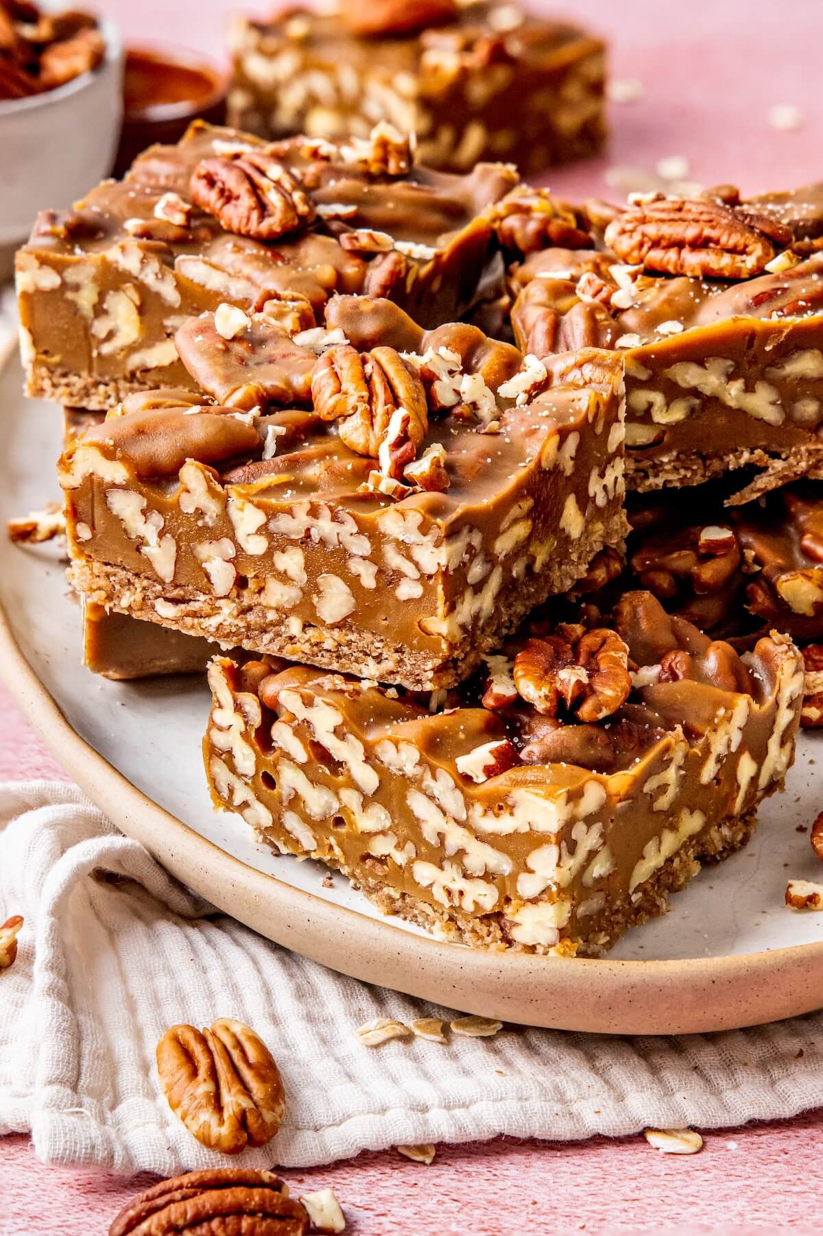 No Bake Pecan Pie Bars - Olivia Adriance