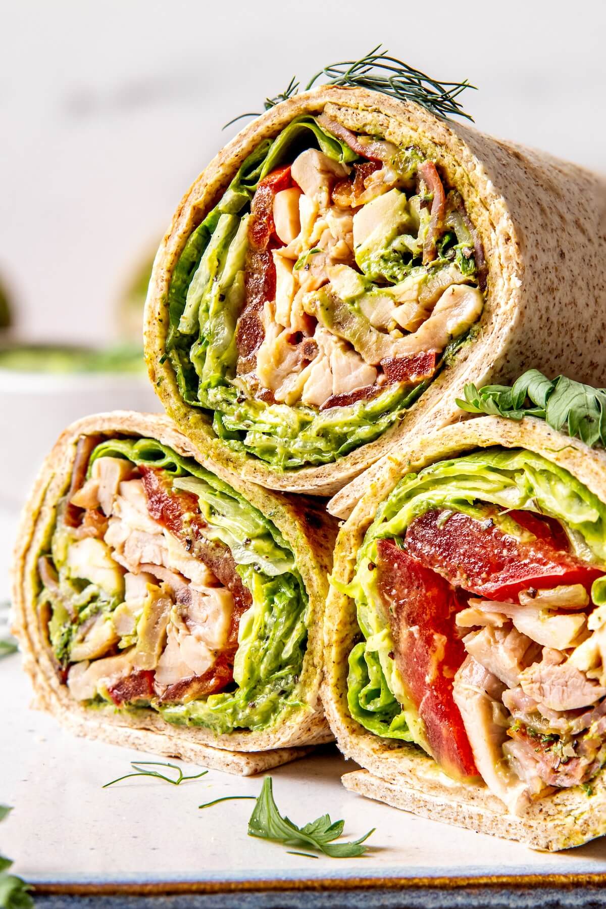 Chicken Bacon Ranch Wraps - Olivia Adriance