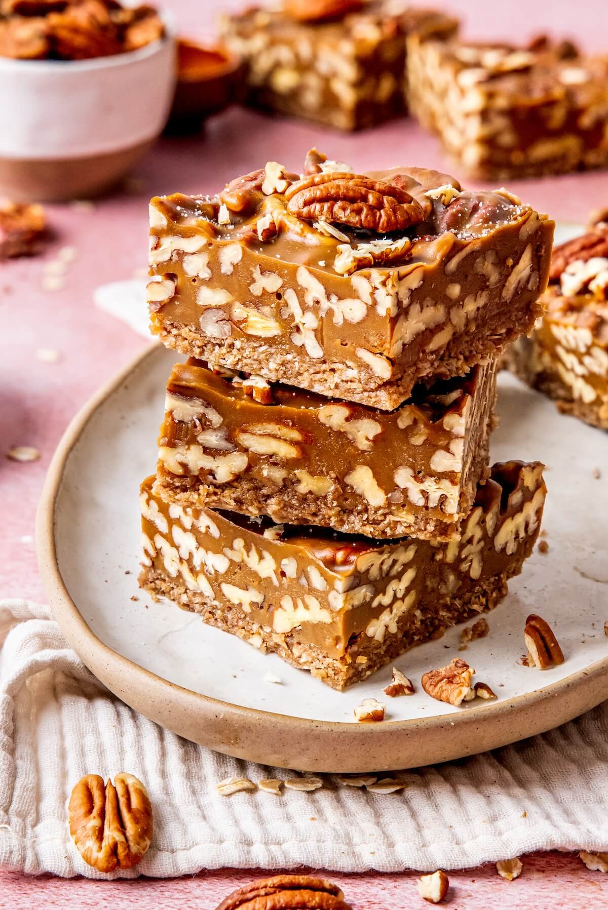 No Bake Pecan Pie Bars - Olivia Adriance