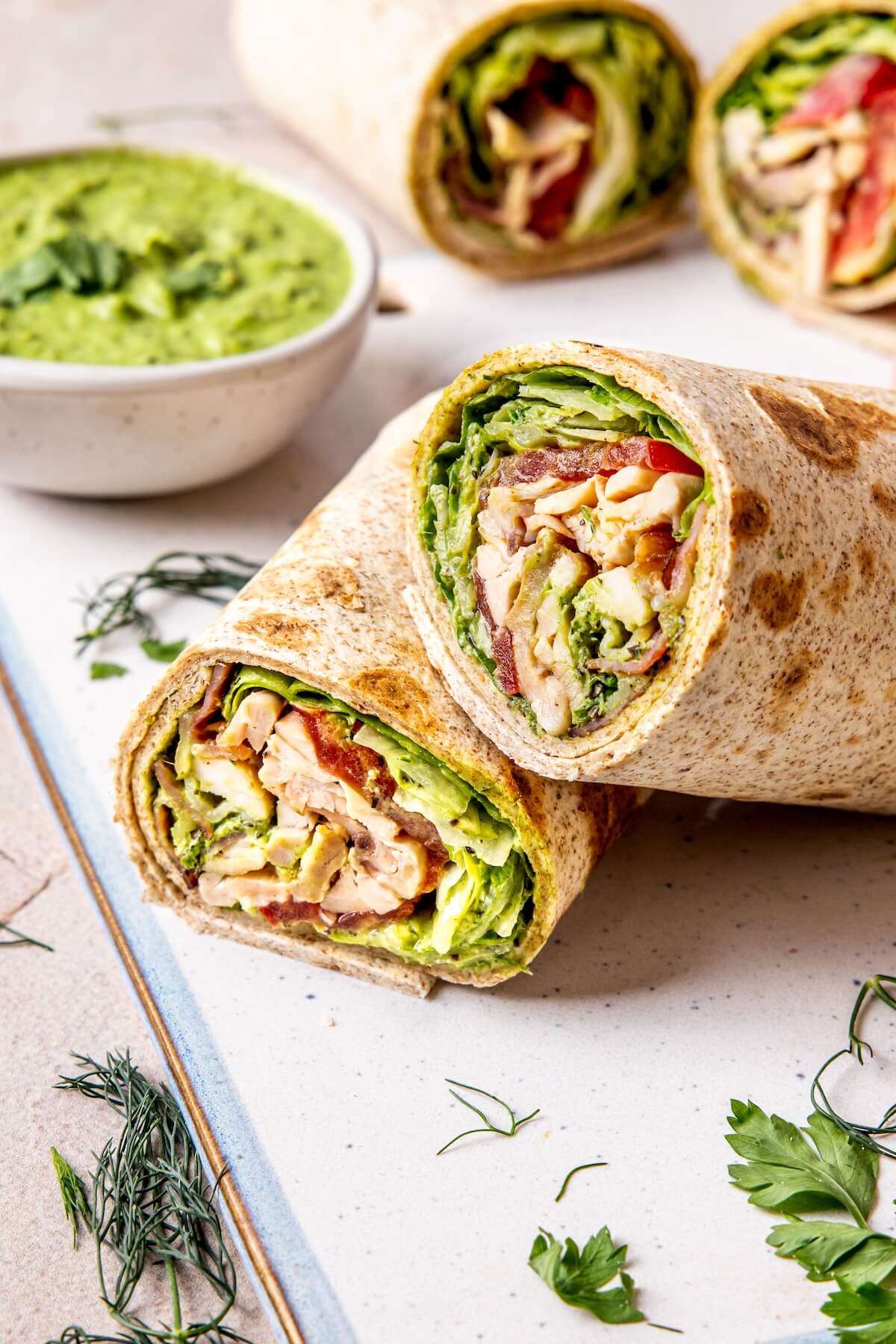 Chicken Bacon Ranch Wraps - Olivia Adriance