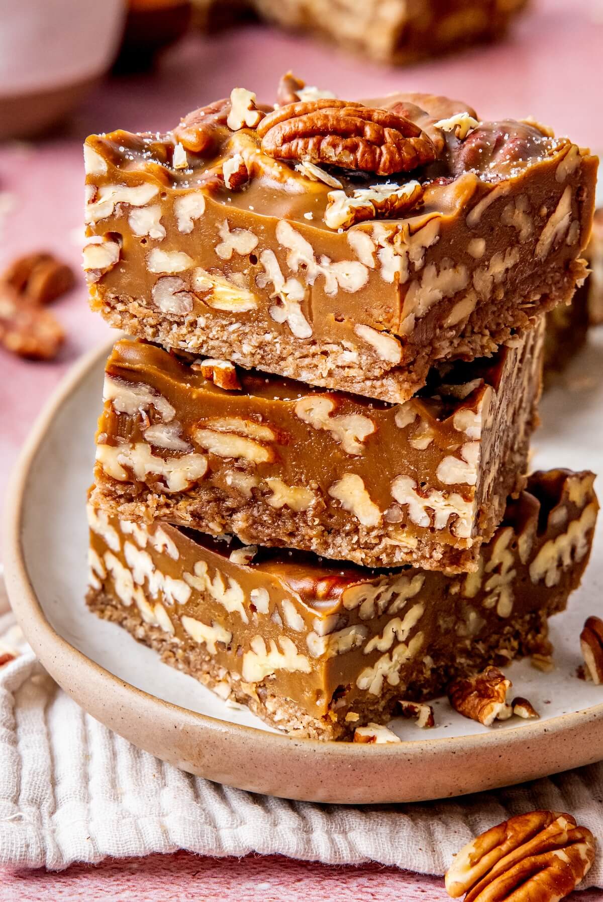 No Bake Pecan Pie Bars - Olivia Adriance