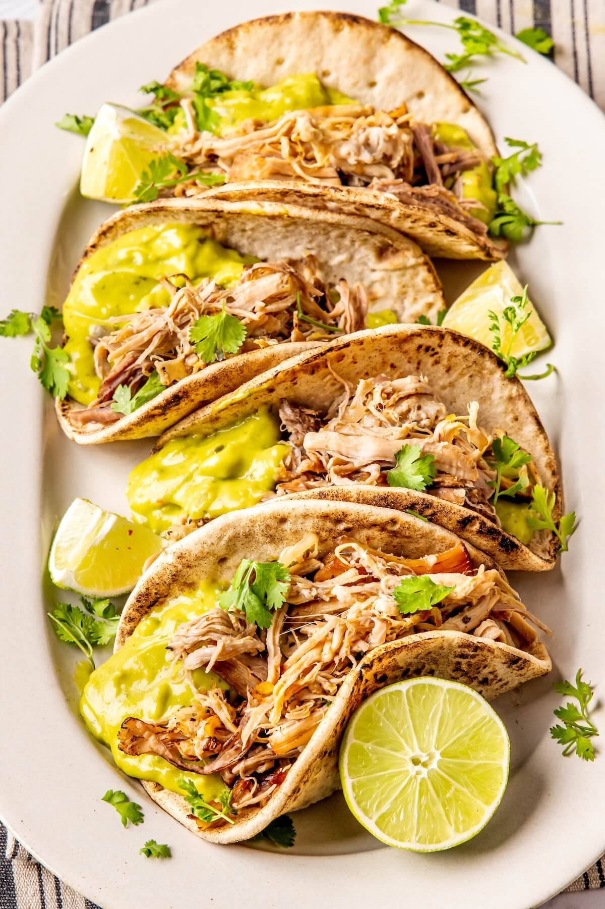 Dutch Oven Carnitas Tacos - Olivia Adriance