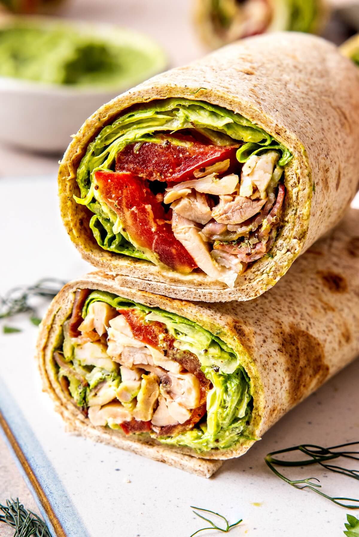 Chicken Bacon Ranch Wraps - Olivia Adriance