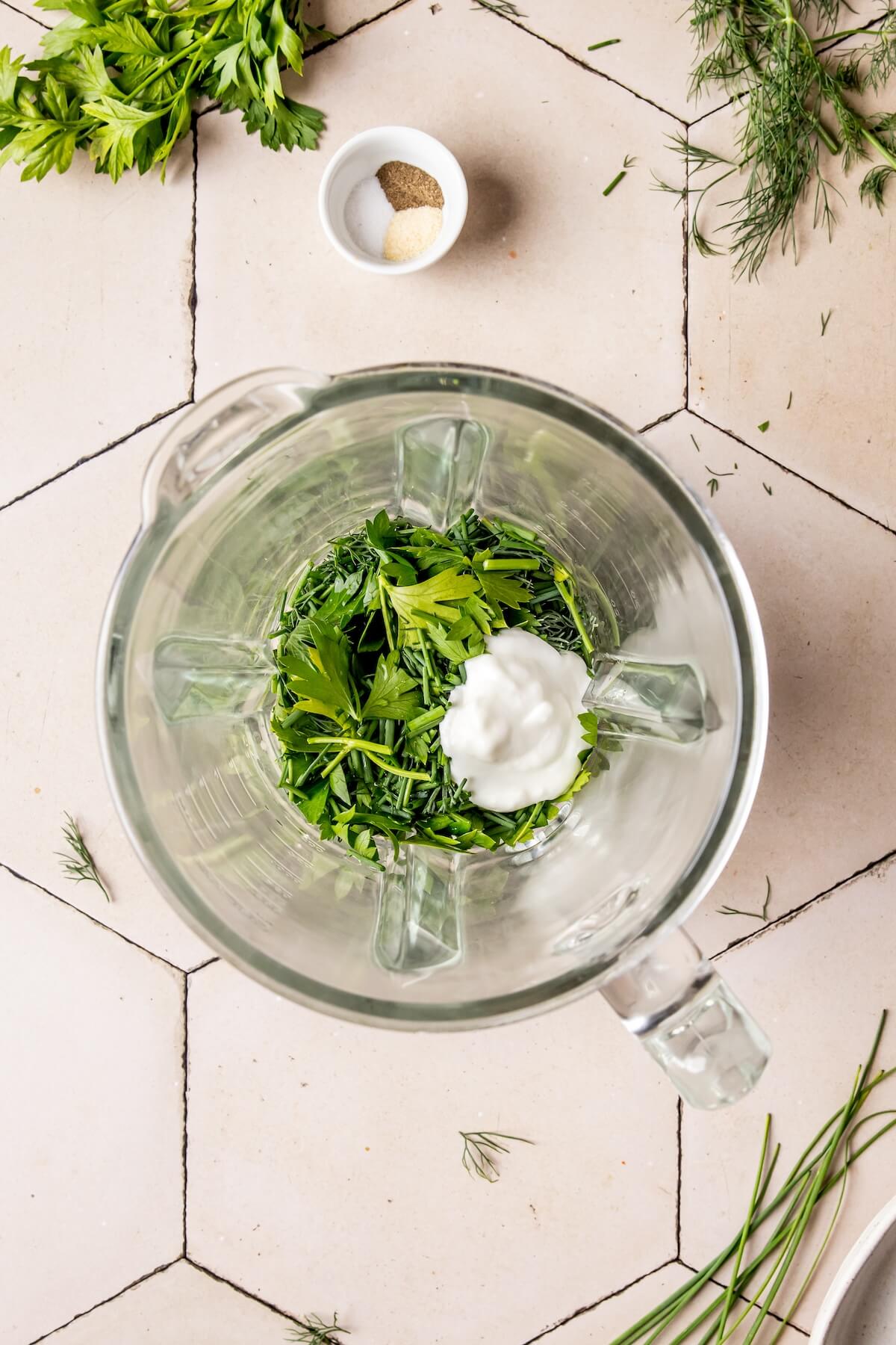 Green Goddess Ranch Dressing Step 5 - Olivia Adriance