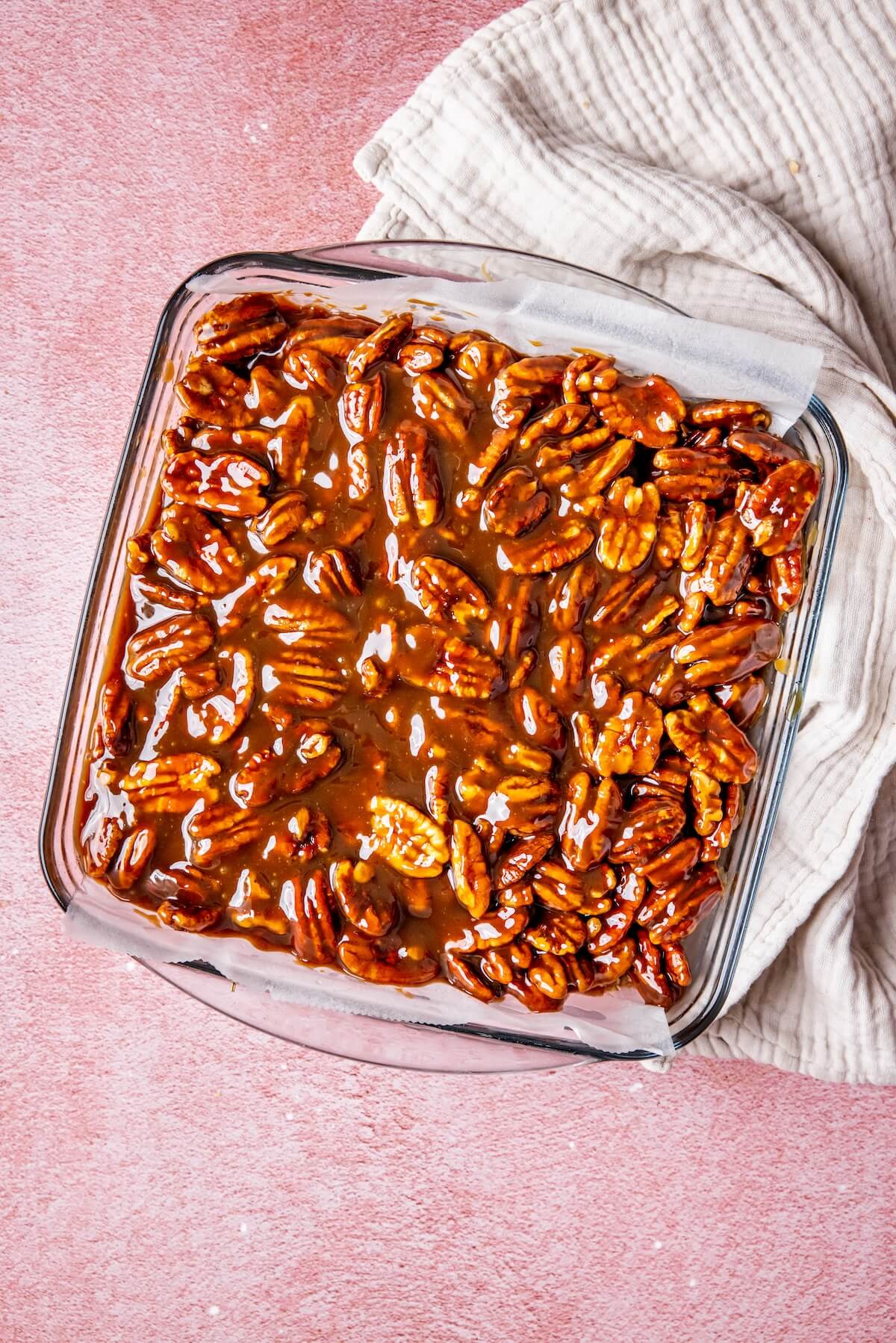 No Bake Pecan Pie Bars Step 6 - Olivia Adriance