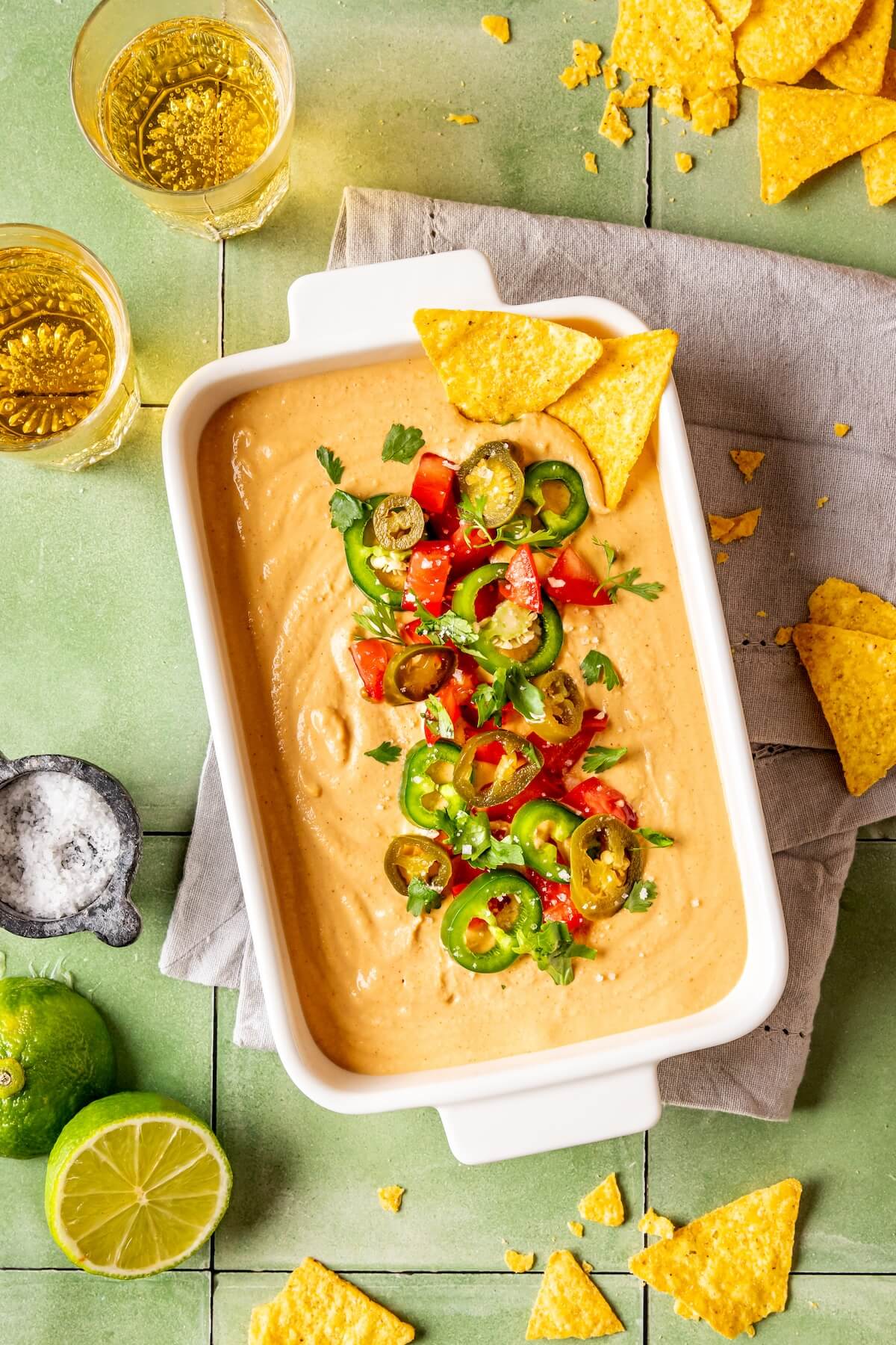 Creamy Vegan Cashew Queso - Olivia Adriance