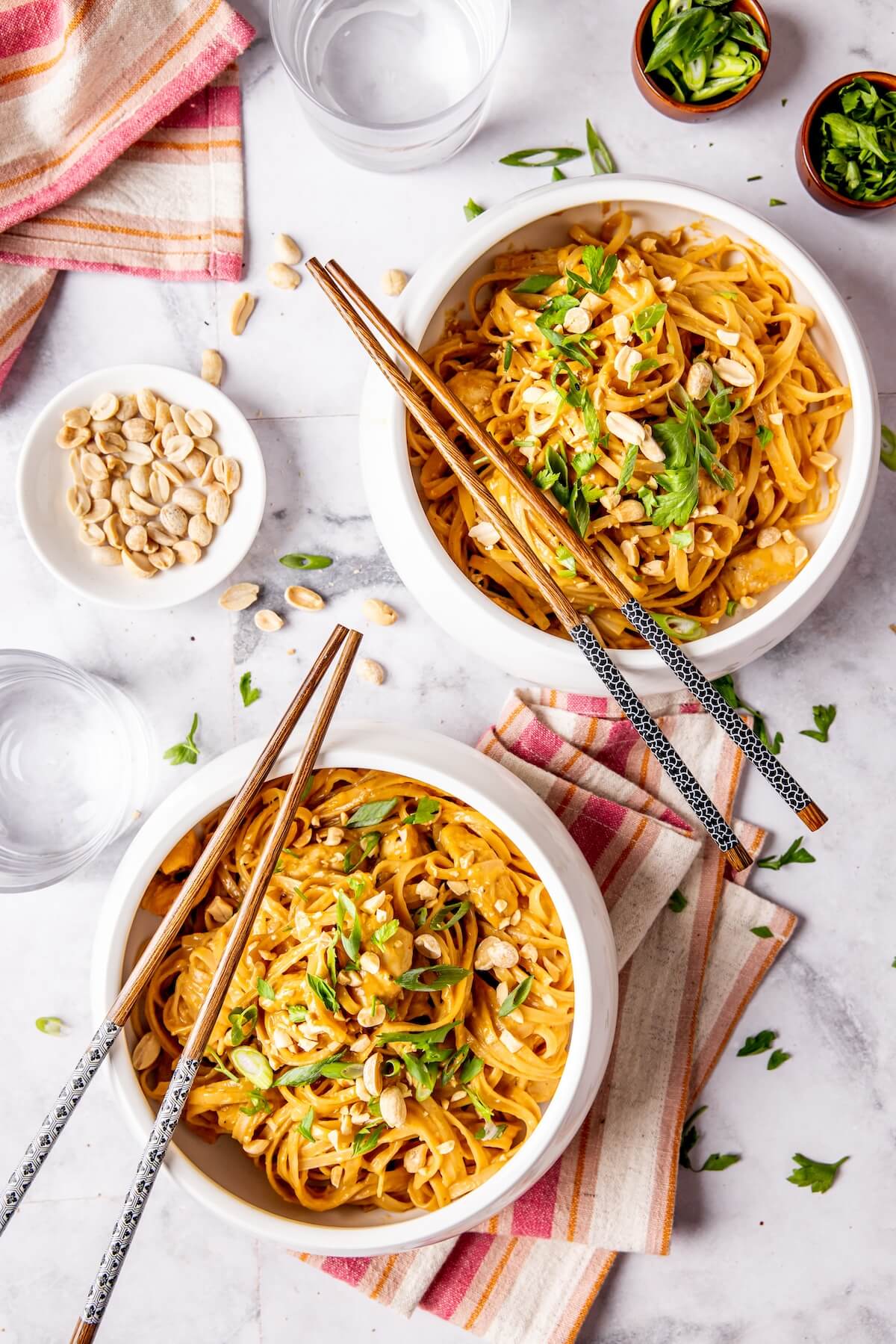 Easy Saucy Peanut Noodles - Olivia Adriance