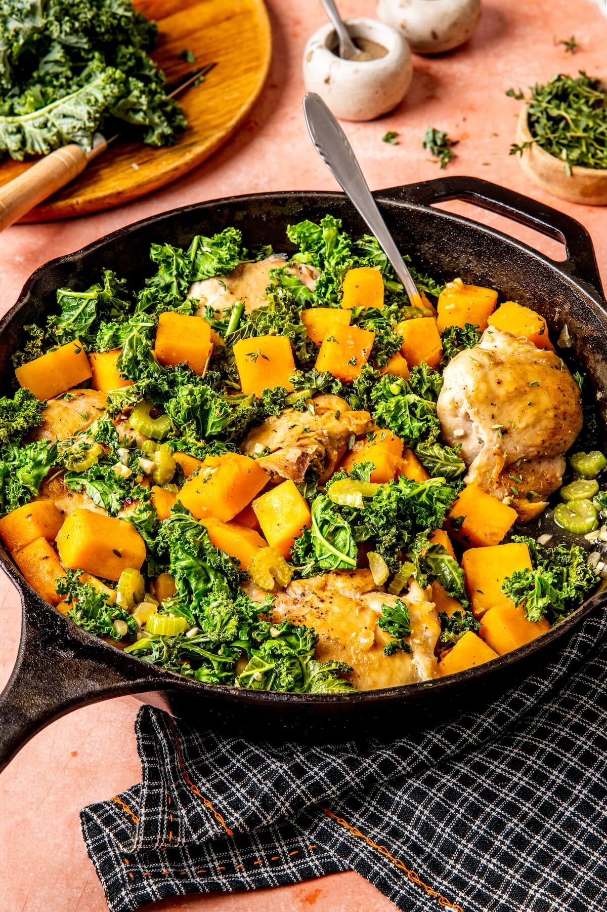 Skillet Chicken and Squash - Olivia Adriance