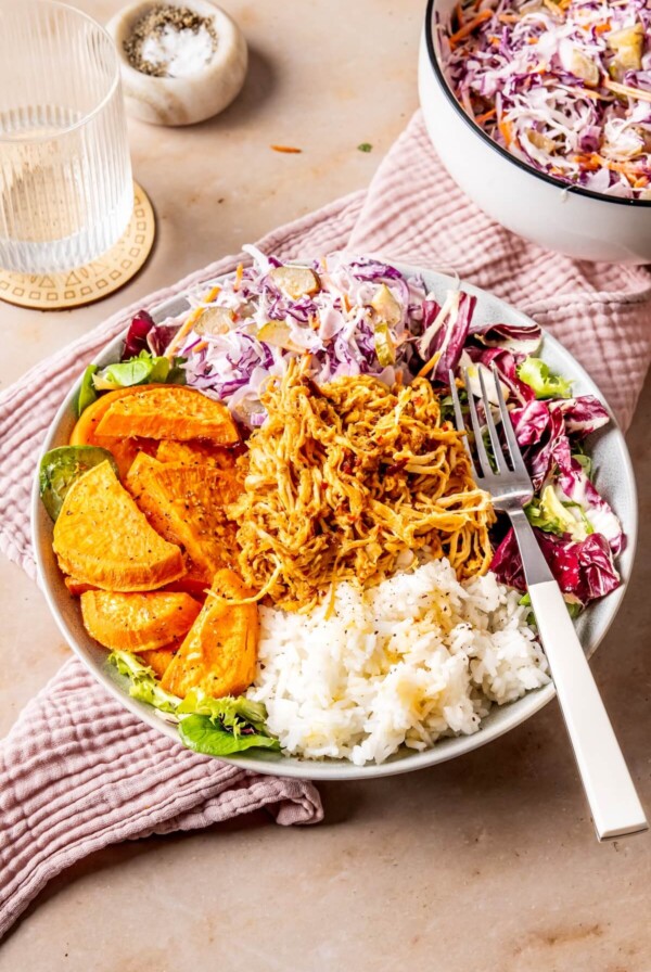 Crockpot Hot Honey Chicken Bowls - Olivia Adriance