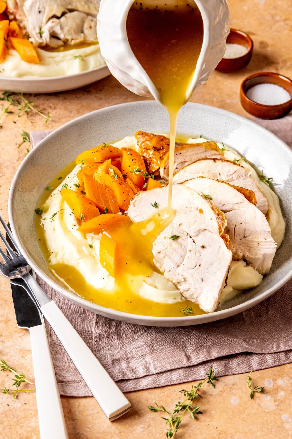 Oven Roasted Turkey Breast with Gravy - Olivia Adriance