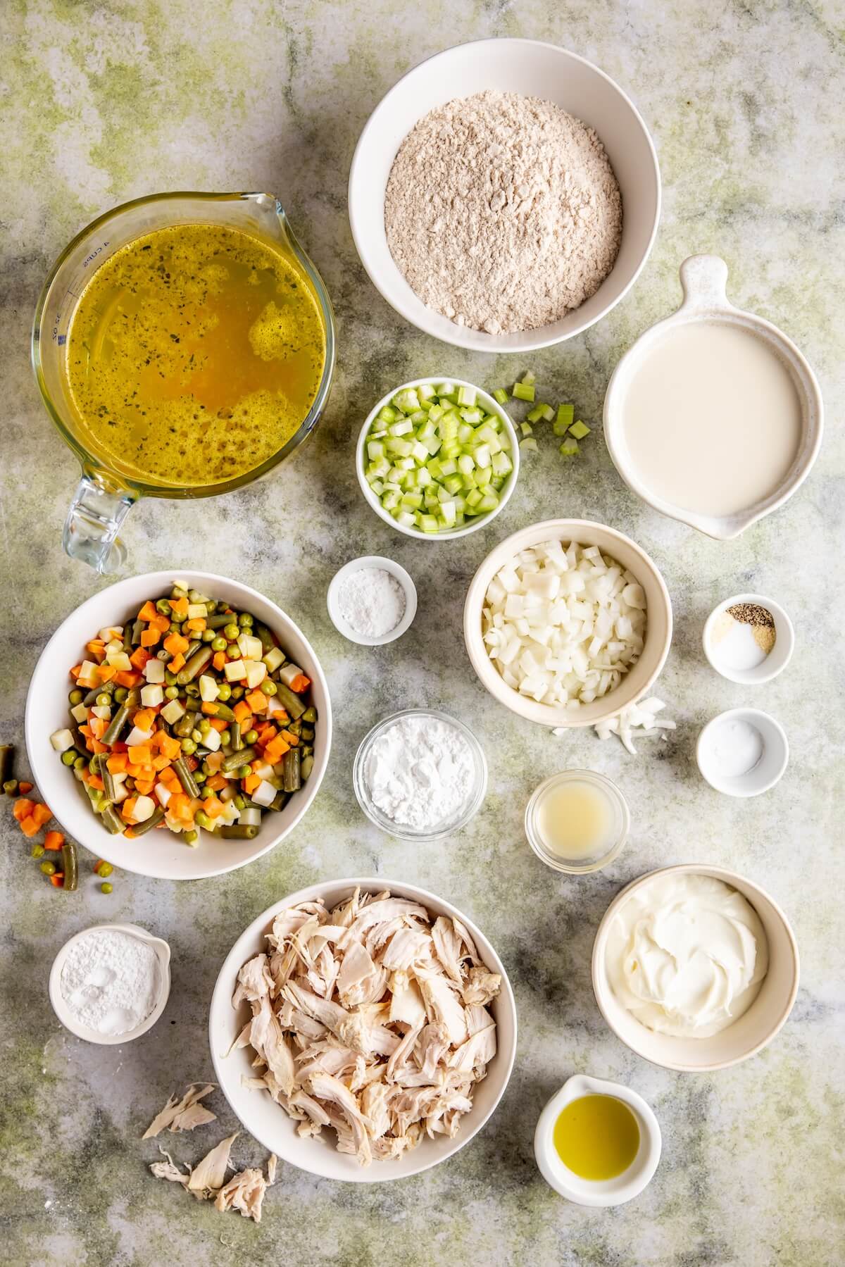 Turkey and Dumplings Ingredients - Olivia Adriance