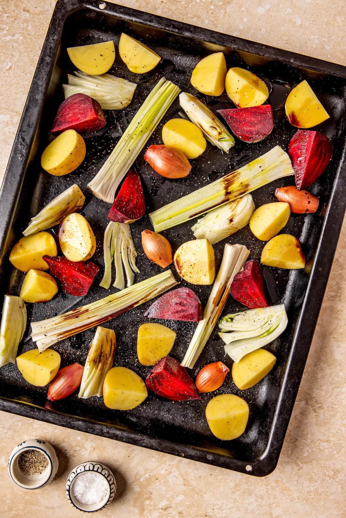 How to Make Sheet Pan Balsamic Chicken and Root Vegetables Step 2 - Olivia Adriance