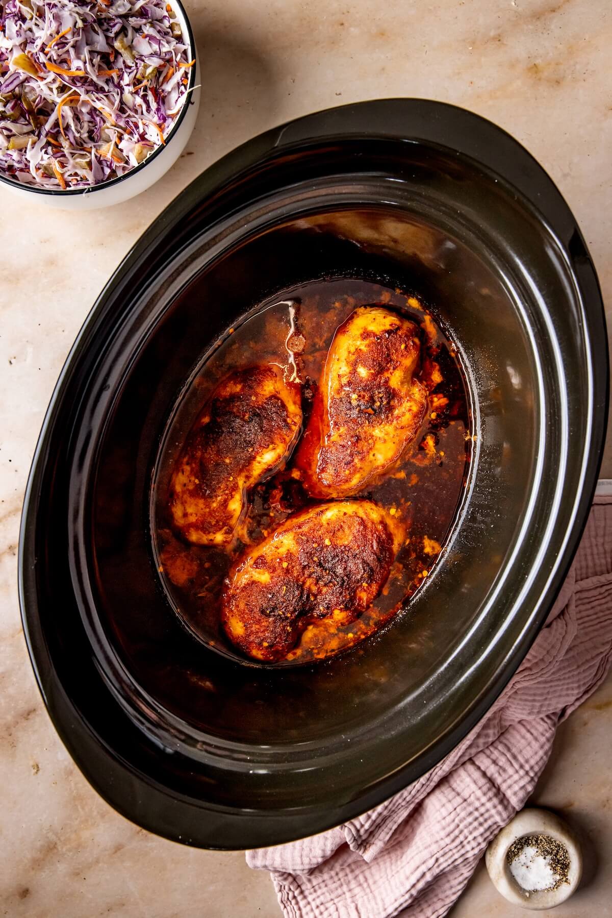 How to Make Crockpot Hot Honey Chicken Bowls Step 5 - Olivia Adriance