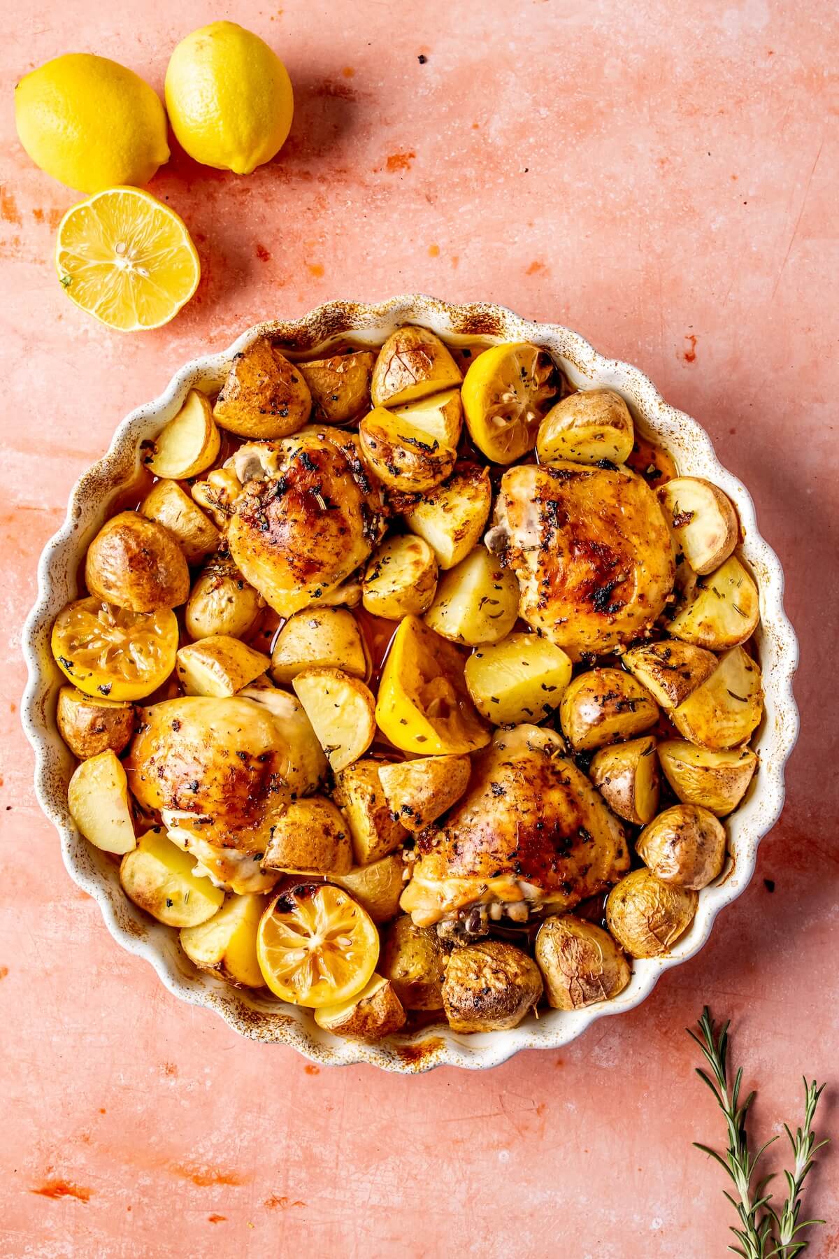 How to Make One Dish Roasted Lemon Chicken and Potatoes Step 4 - Olivia Adriance