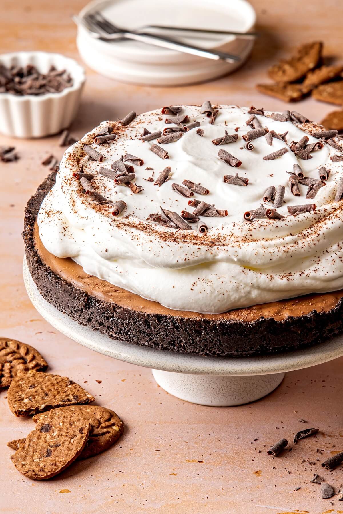 Dairy-Free Chocolate Cream Pie - Olivia Adriance