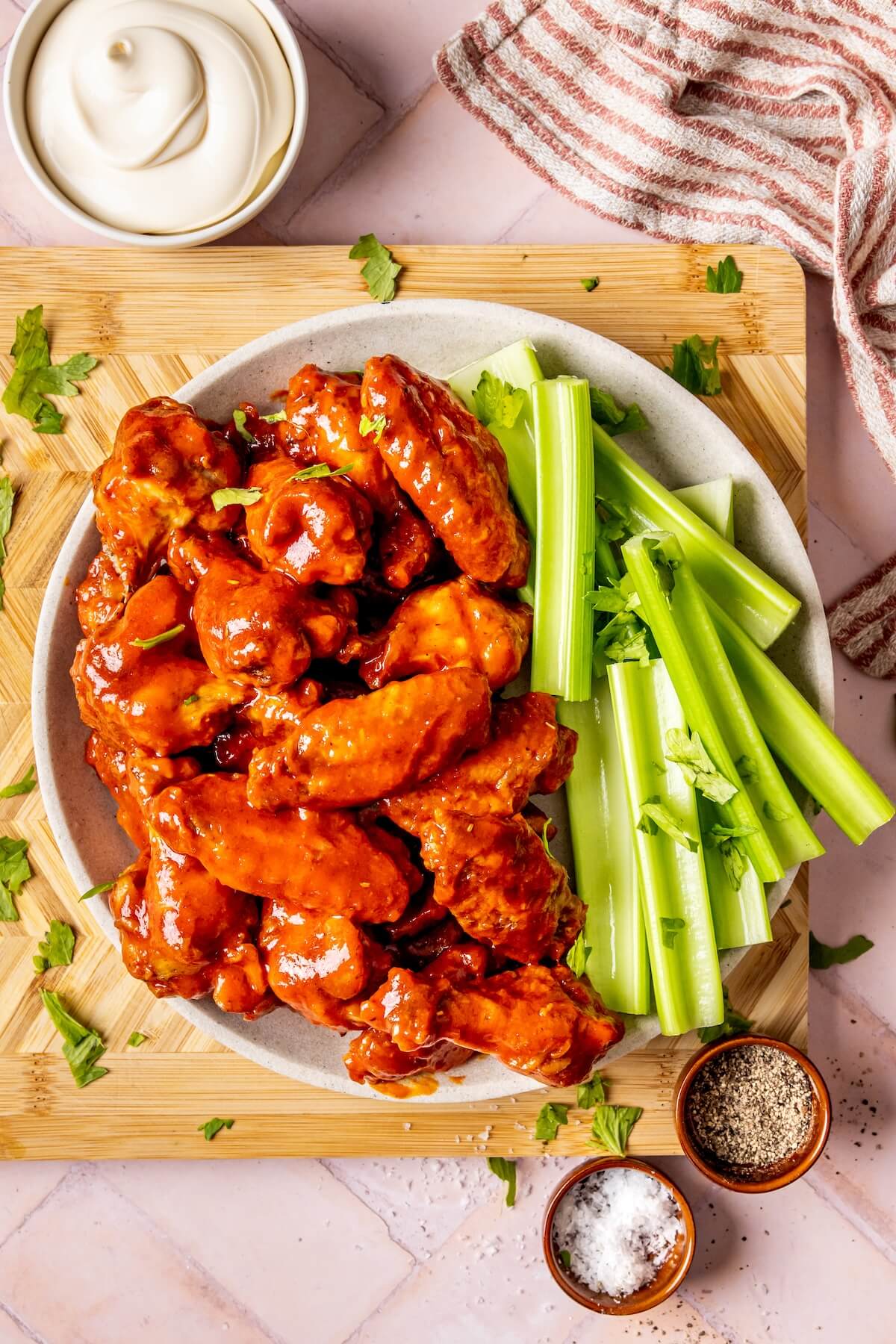 Crispy Baked Buffalo Wings - Olivia Adriance