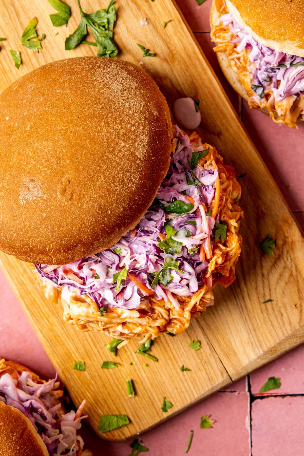 Slow Cooker BBQ Chicken Sandwiches - Olivia Adriance