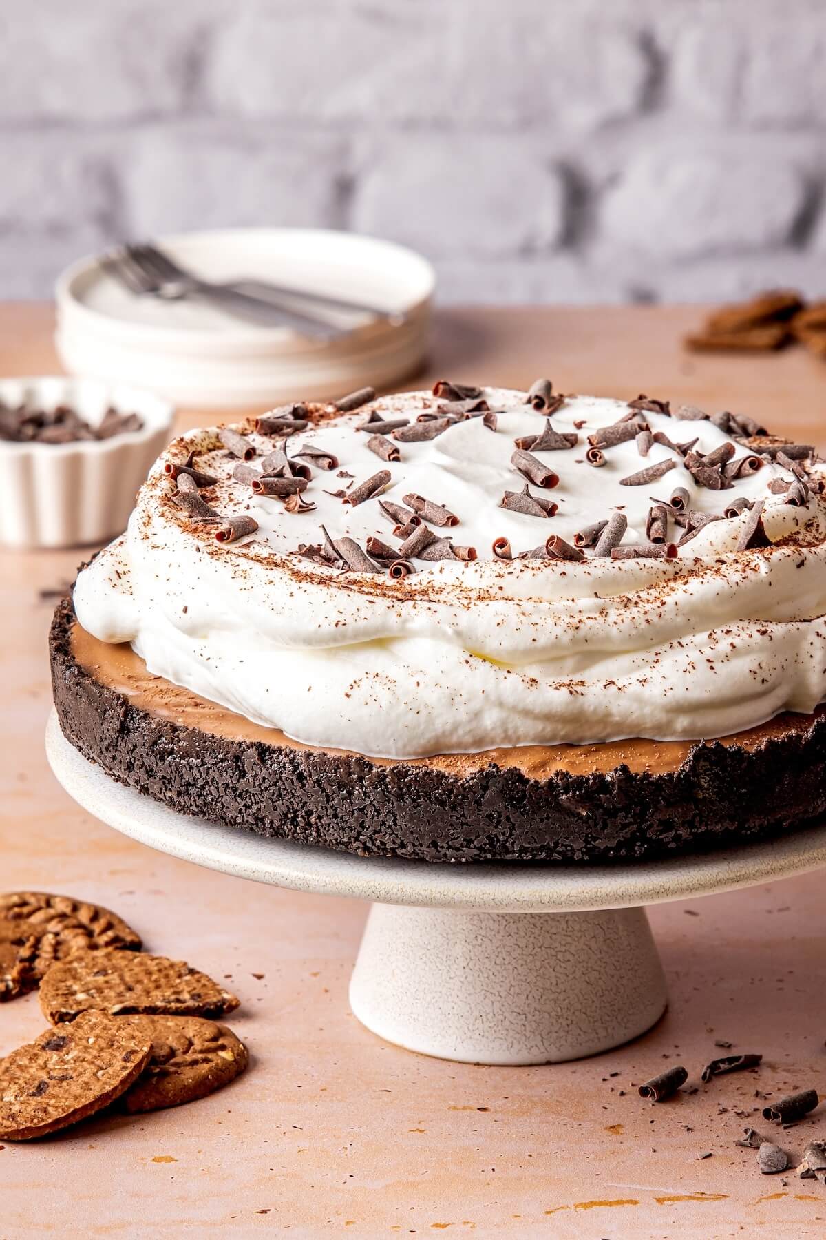 Dairy-Free Chocolate Cream Pie - Olivia Adriance