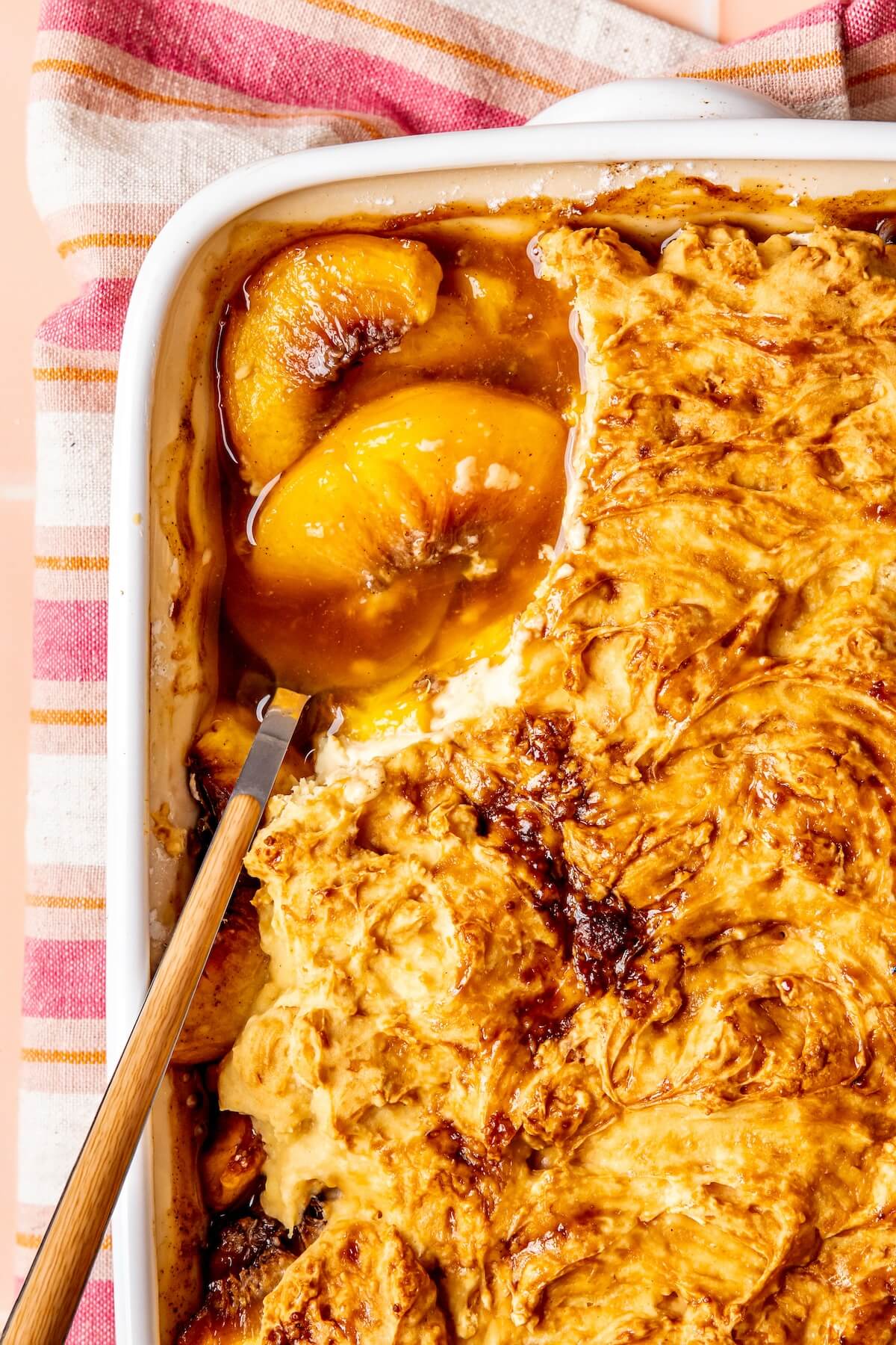 Gluten-Free Dairy-Free Peach Cobbler - Olivia Adriance