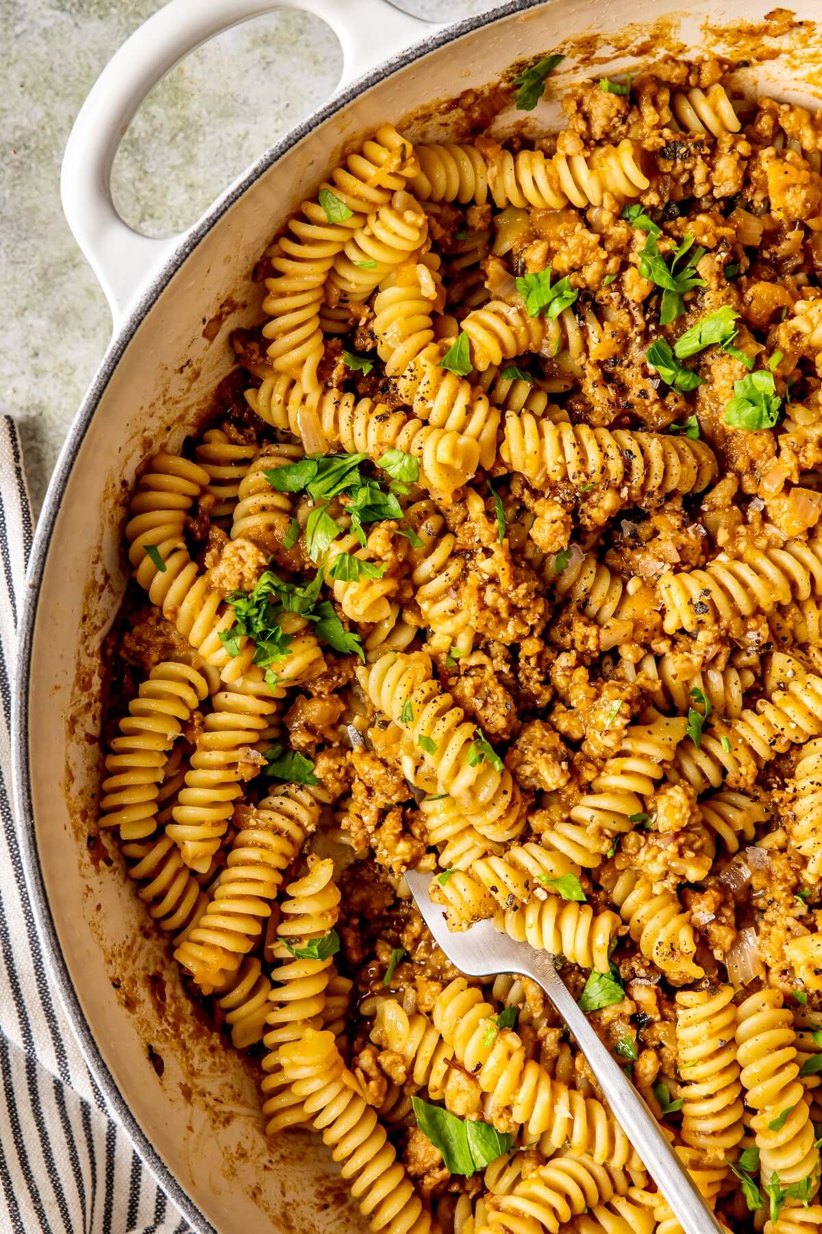 Sausage Sage Pumpkin Pasta - Olivia Adriance