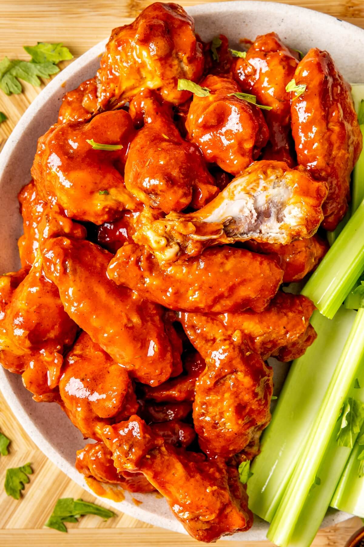 Crispy Baked Buffalo Wings - Olivia Adriance