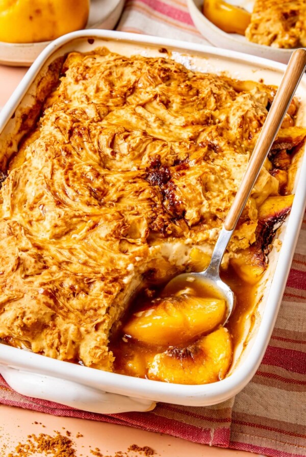 Gluten-Free Dairy-Free Peach Cobbler - Olivia Adriance