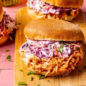 Slow Cooker BBQ Chicken Sandwiches - Olivia Adriance