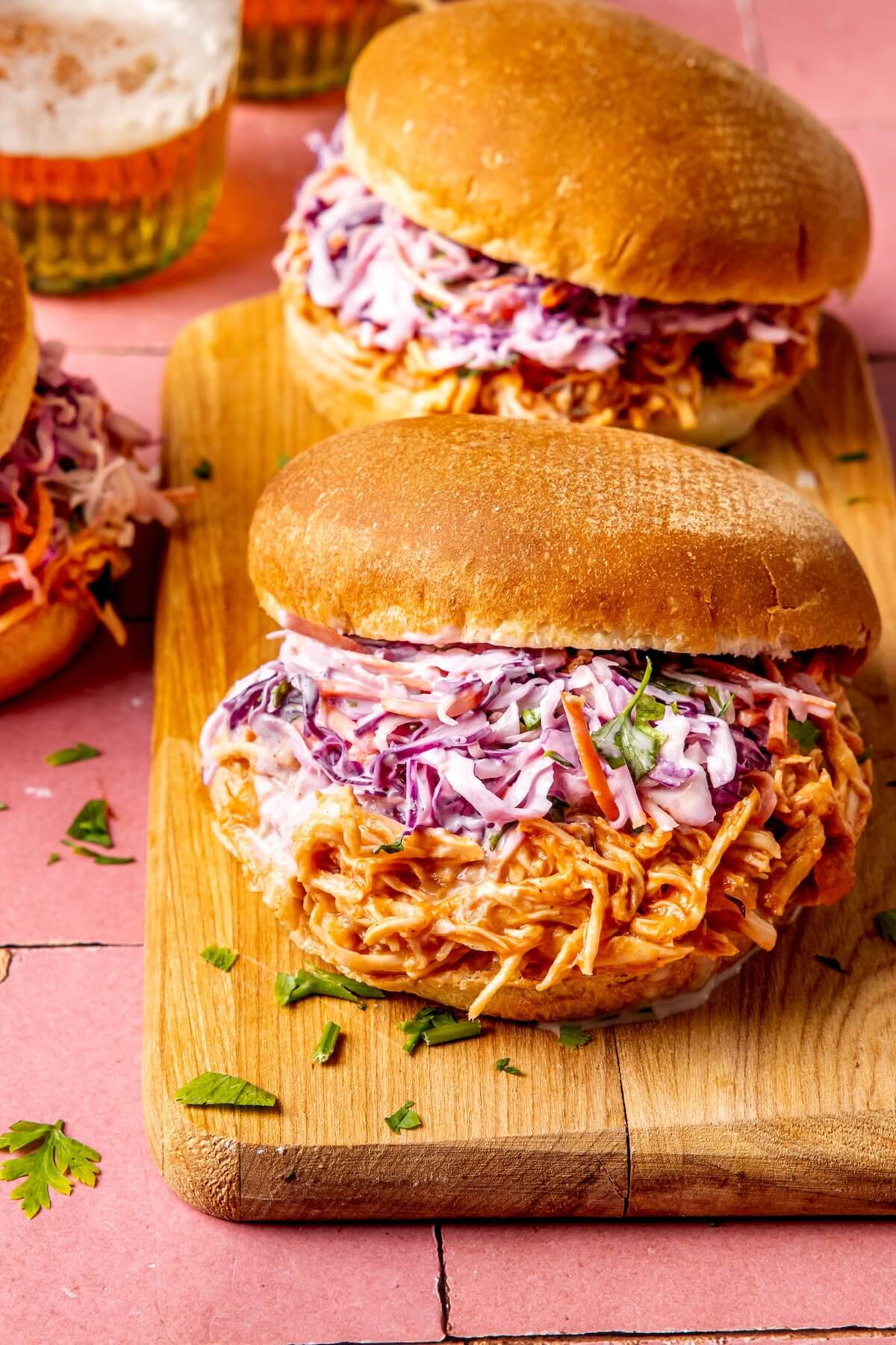 Slow Cooker BBQ Chicken Sandwiches - Olivia Adriance