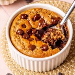 Molten Chocolate Chip Protein Baked Oats - Olivia Adriance