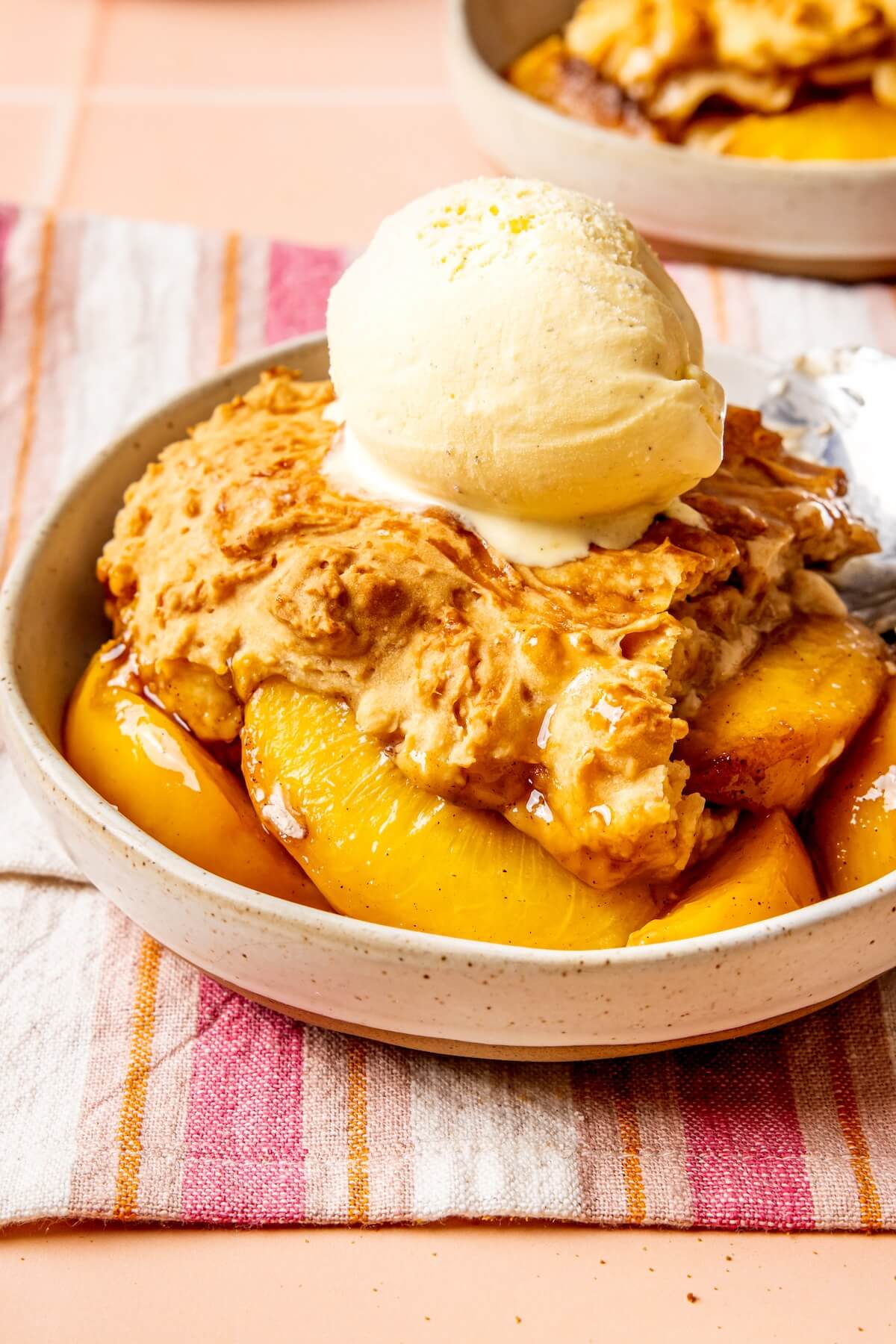 Gluten-Free Dairy-Free Peach Cobbler - Olivia Adriance